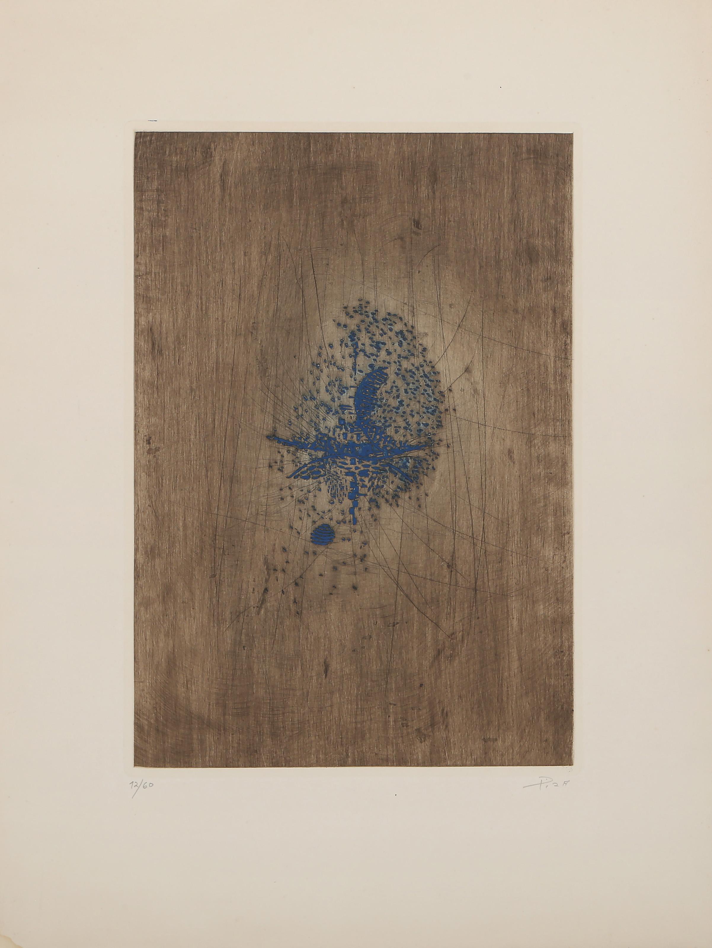 Etoiles, Conceptual Etching by Arthur-Luiz Piza - Print by Arthur Luiz Piza
