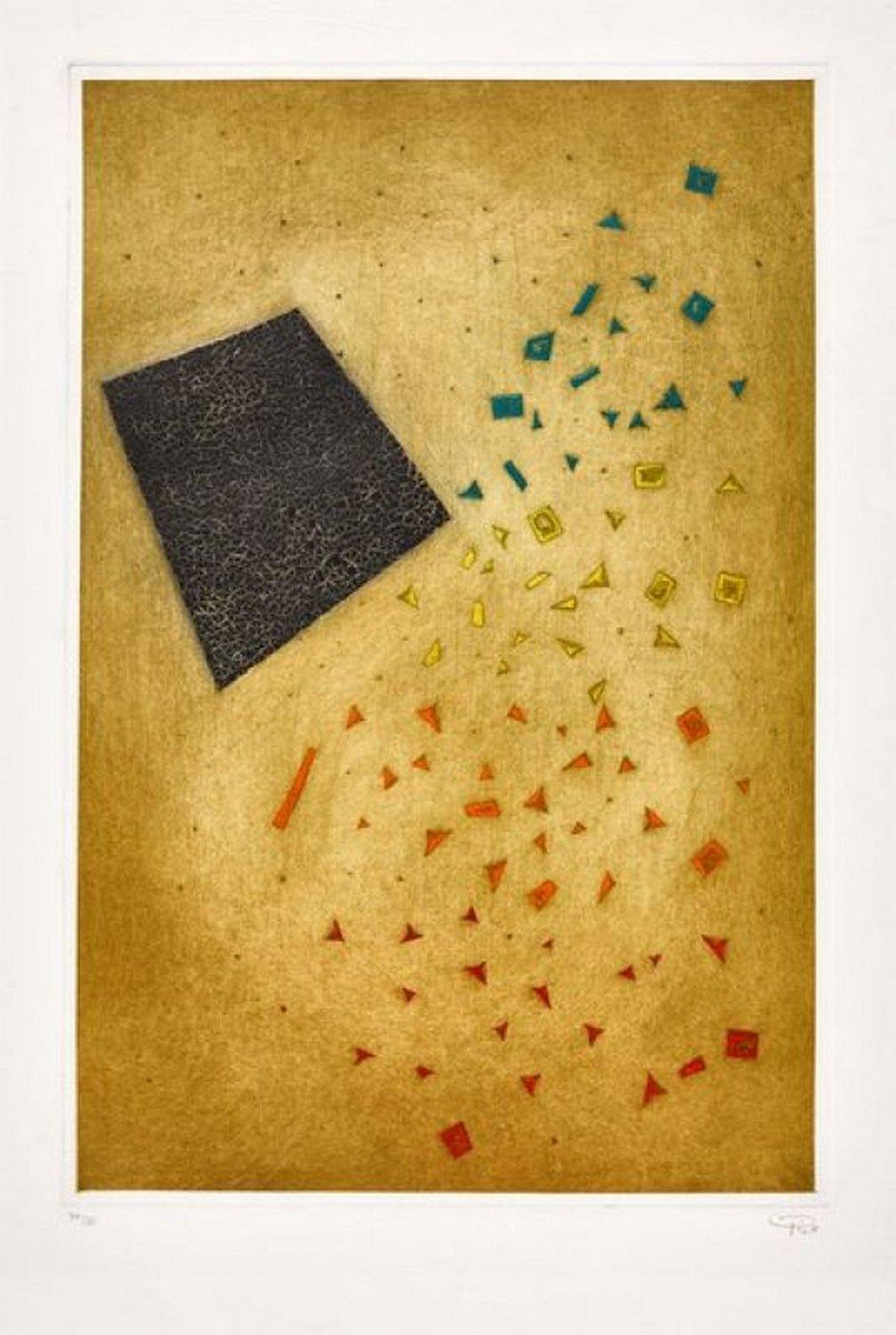 Arthur Luiz Piza Abstract Print - "Inexorable chute" 