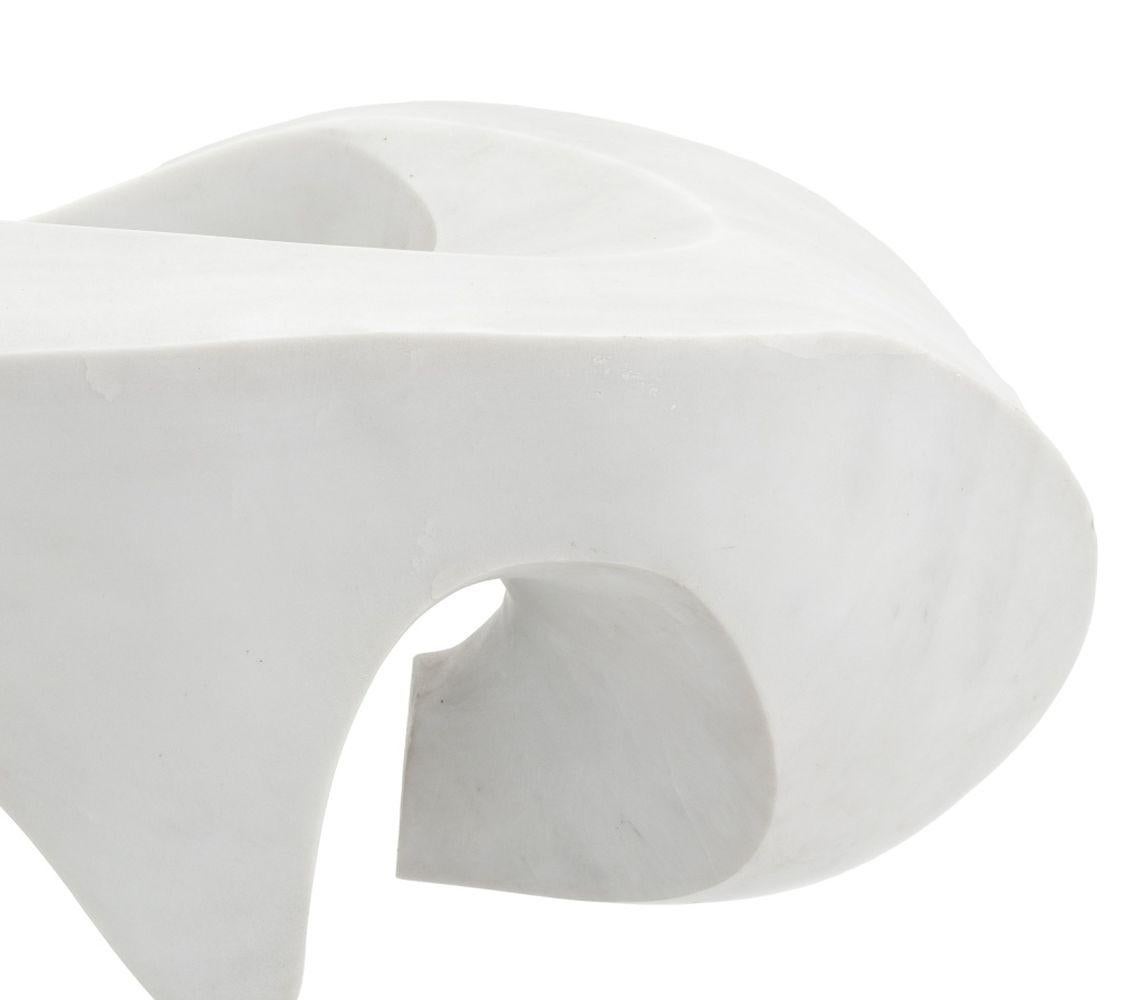 Fine XX secolo Arthur M. Bernhang Gray Marble Sculpture, 1985 in vendita