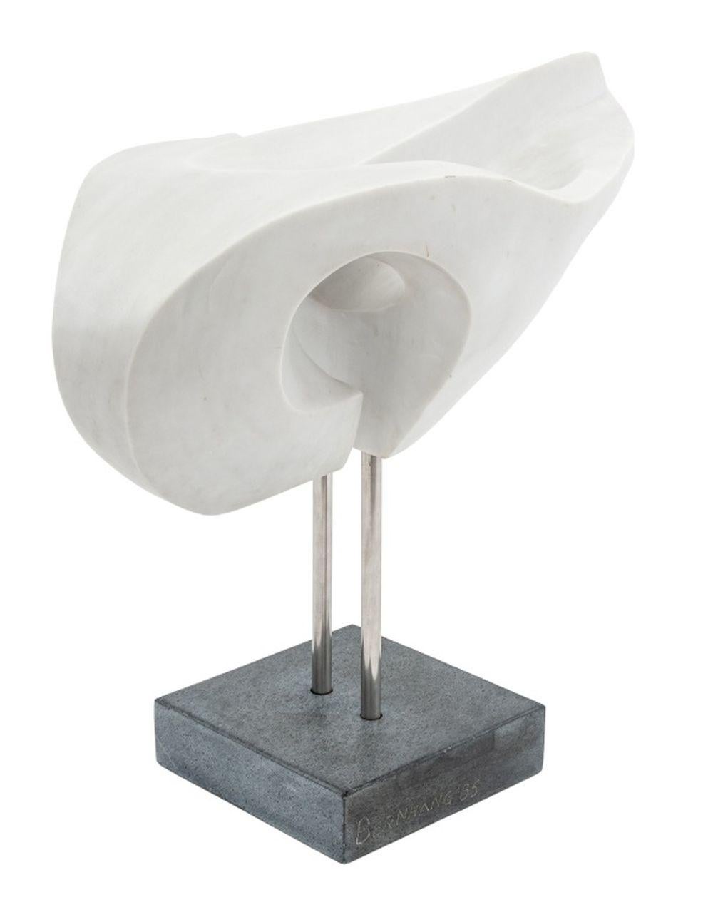 Arthur M. Bernhang Gray Marble Sculpture, 1985 in vendita 2