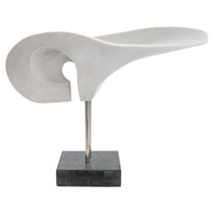 Arthur M. Bernhang Gray Marble Sculpture, 1985
