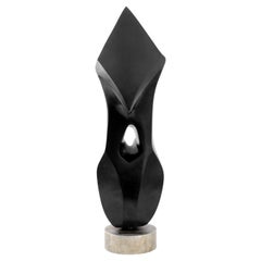 Arthur M. Bernhang "She" Black Marble Sculpture