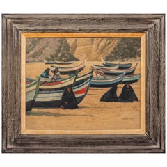 Arthur Maclean Beach Scene Oil Painting