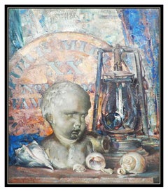 Arthur Meltzer Original Oil On Canvas Painting Signed Authentic Framed Artwork