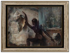 Arthur Meltzer Original OilPainting On Canvas Figurative Signed Framed Artwork
