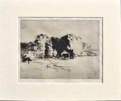 « The Olives, Santa Monica Canyon » - Cadeau de l'artiste à Mary Pickford