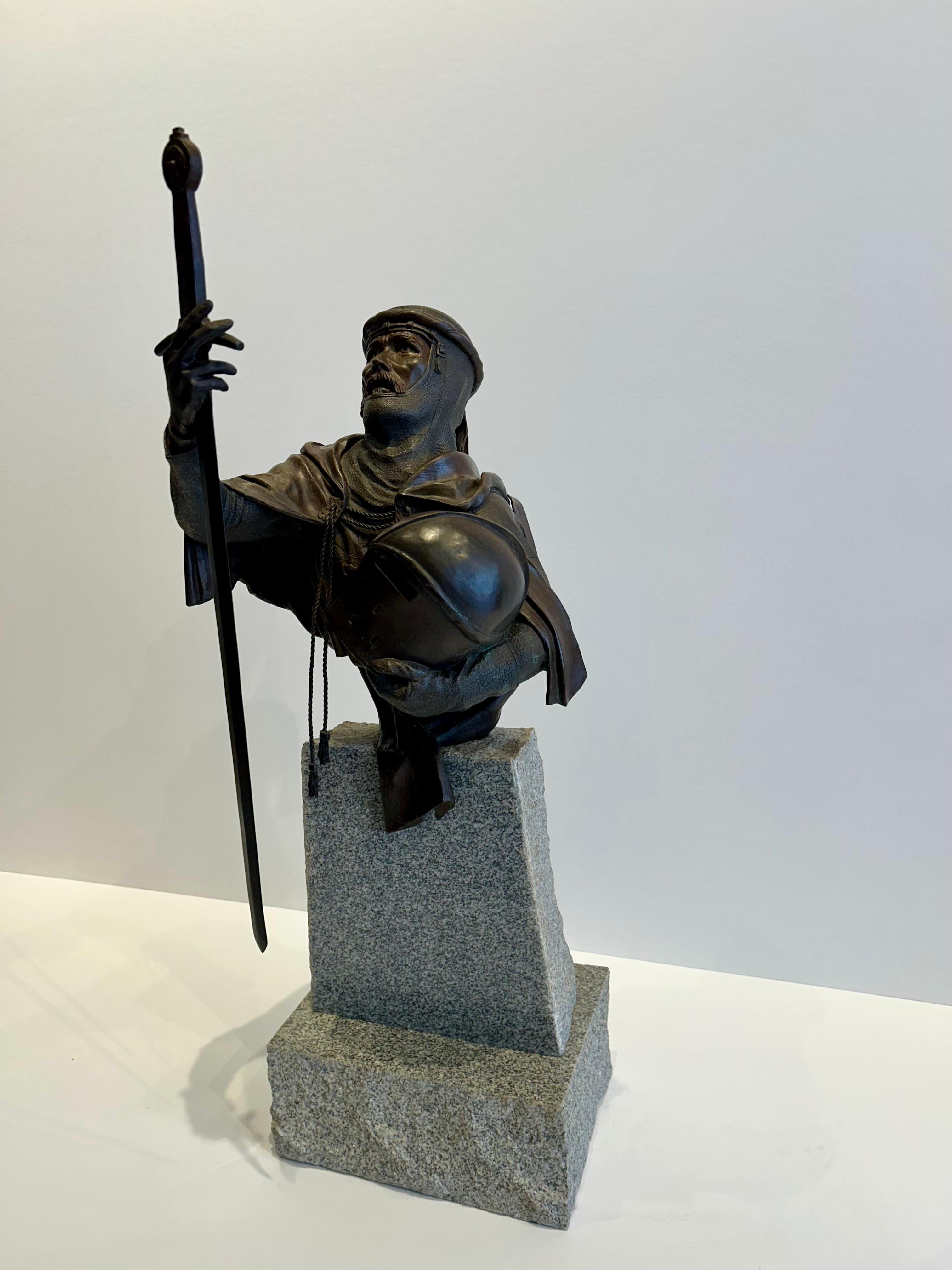The Crusader - Sculpture by Arthur Nathan Muir