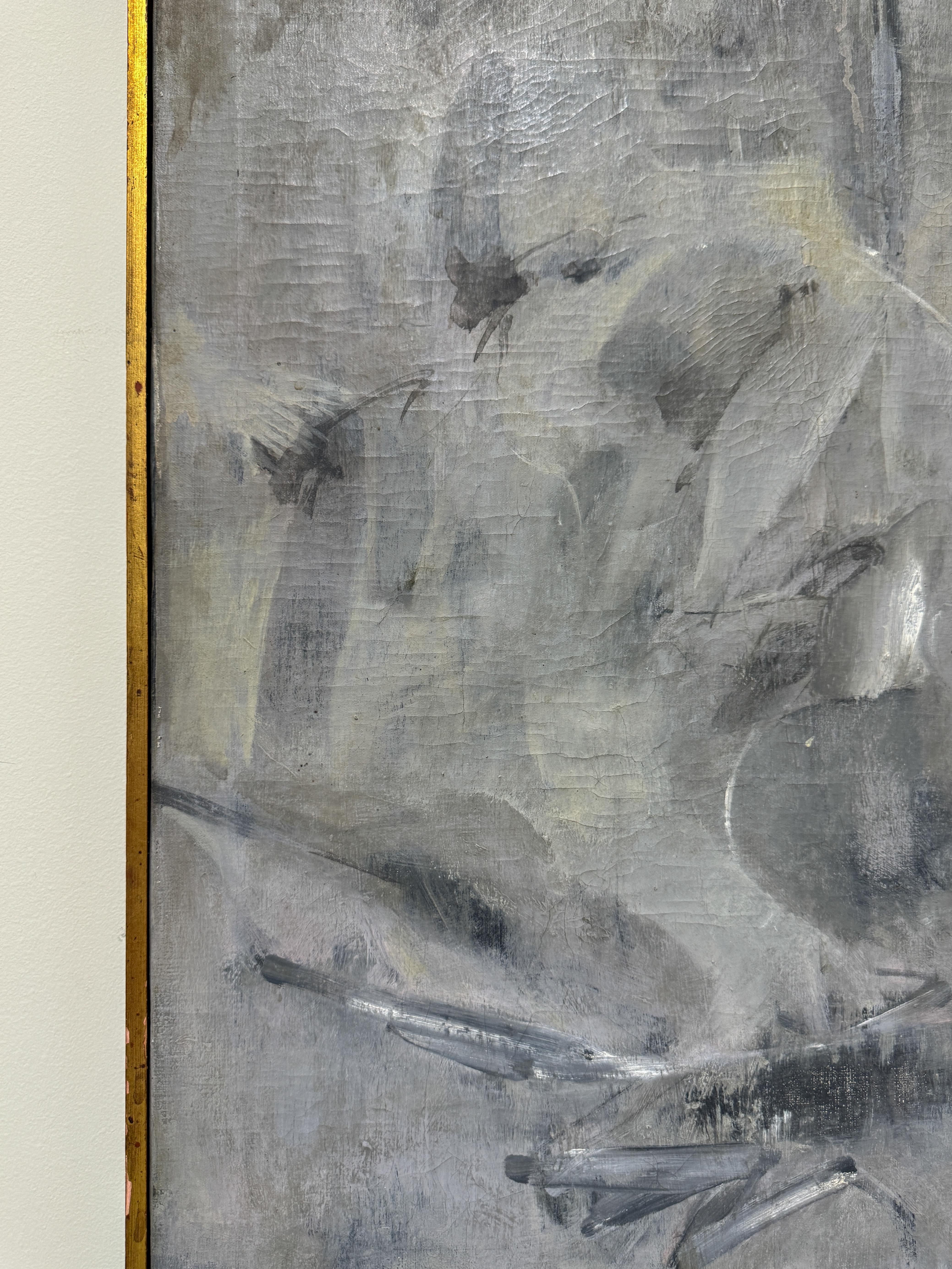 Canvas Arthur Okamura 'I Met The Day Winging' 1960s For Sale