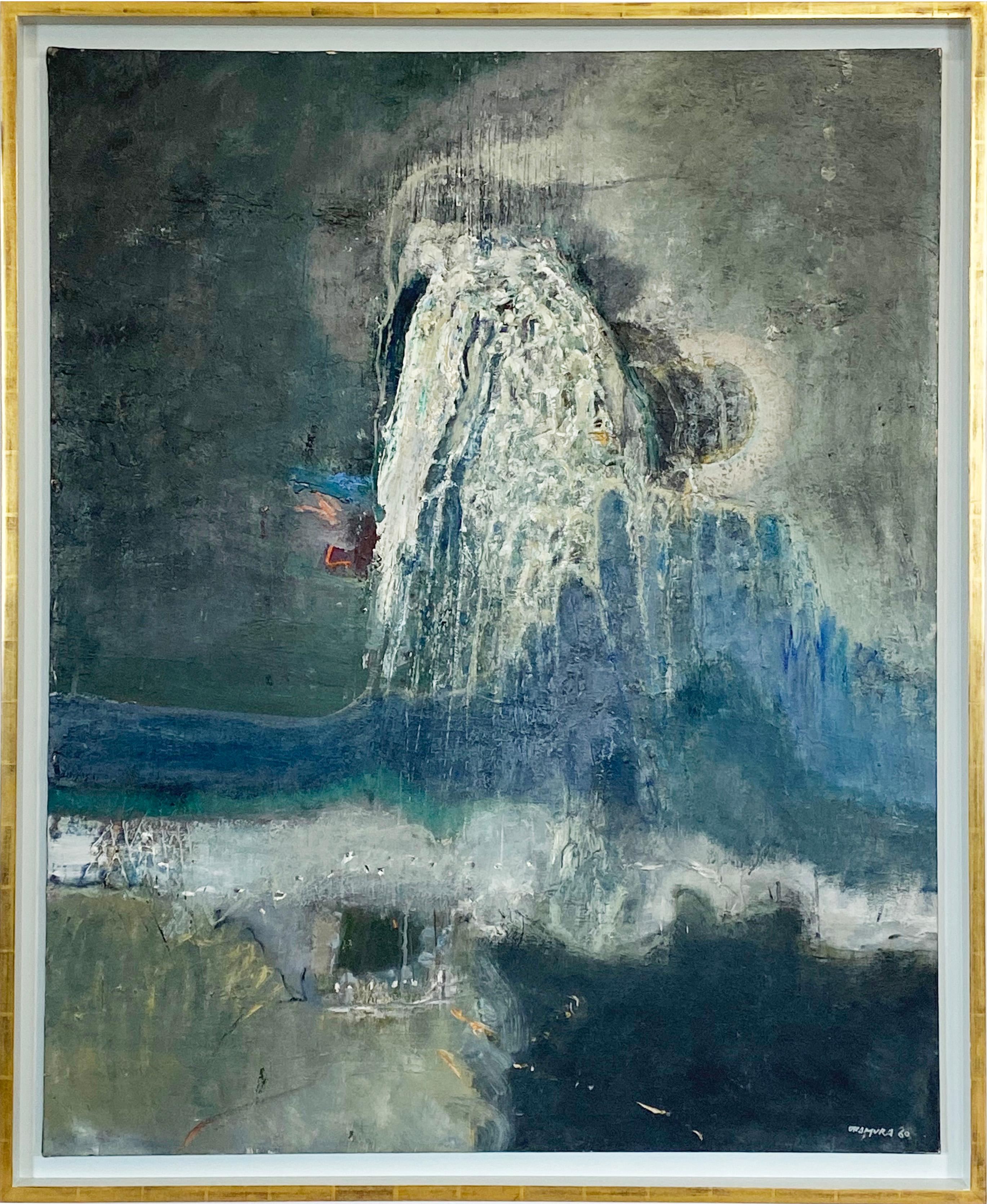 Arthur Okamura Landscape Painting - Wave of Ur, Asian Ocean abstract