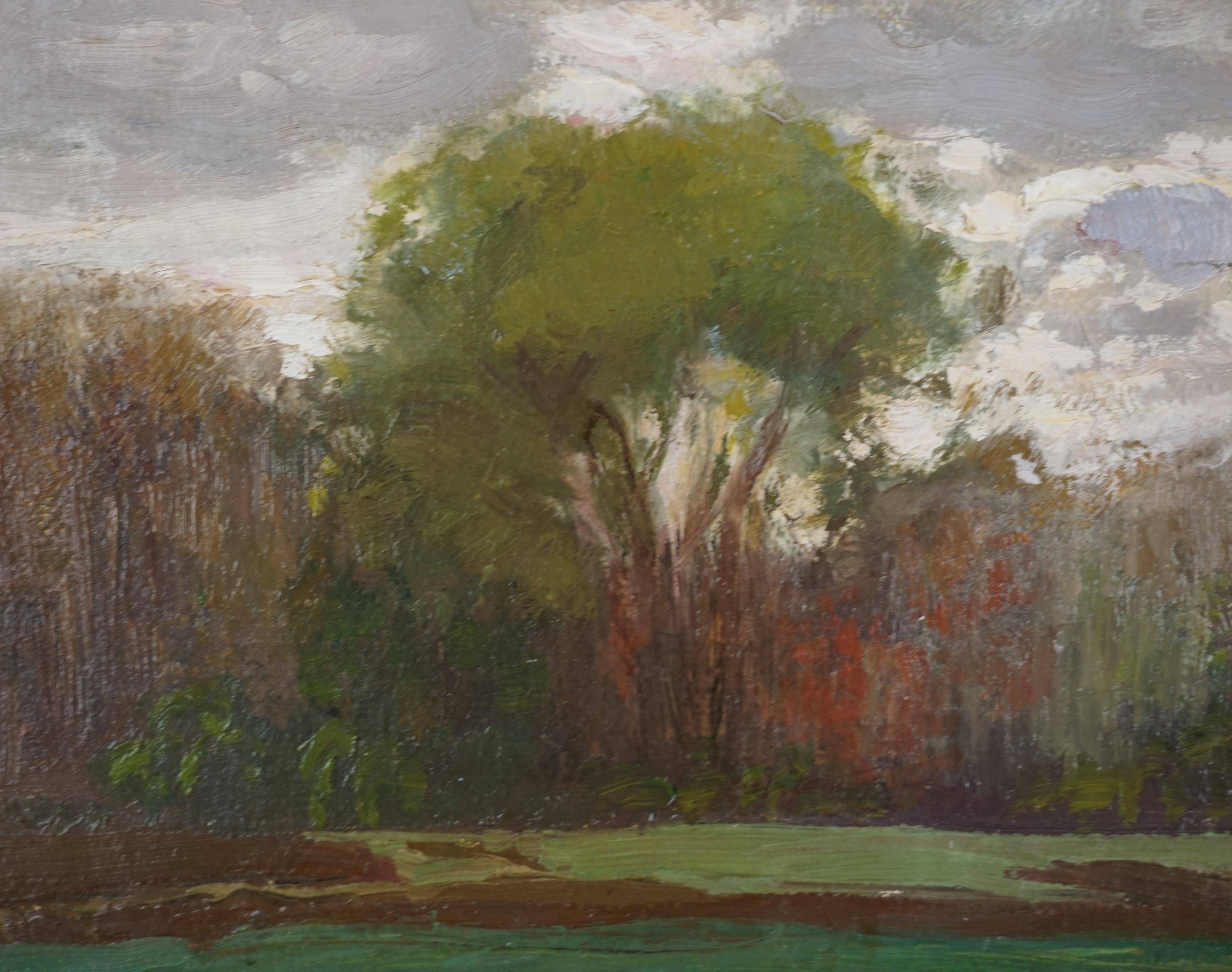 Late 19th Century German Impressionist River Landscape For Sale 1