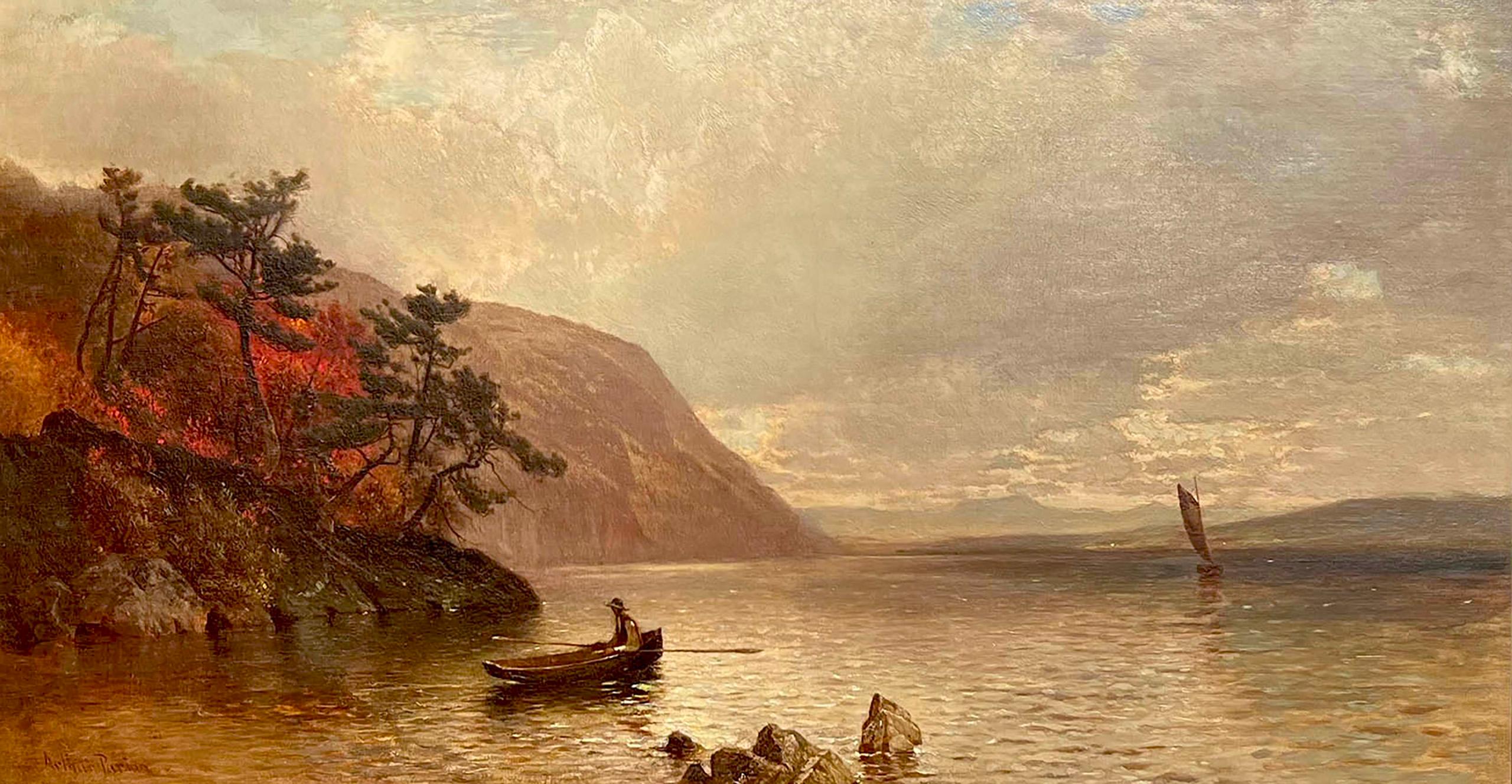 Otoño en el río Hudson de Arthur Parton (estadounidense, 1842-1914) en venta 1