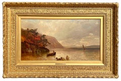 Autunno sul fiume Hudson di Arthur Parton (America, 1842-1914)