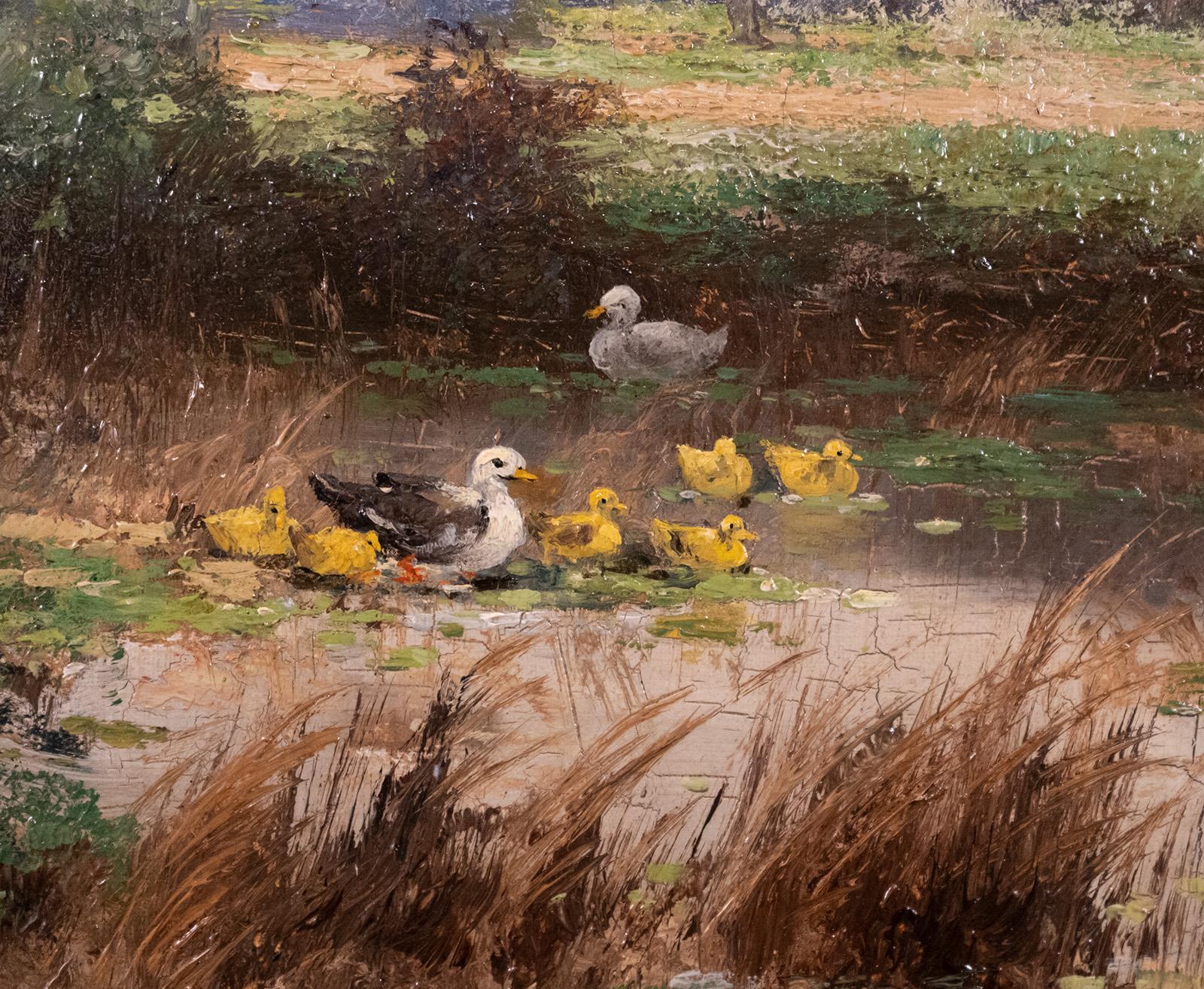 Landscape with Blossoming Trees and Ducks by Arthur Parton 2