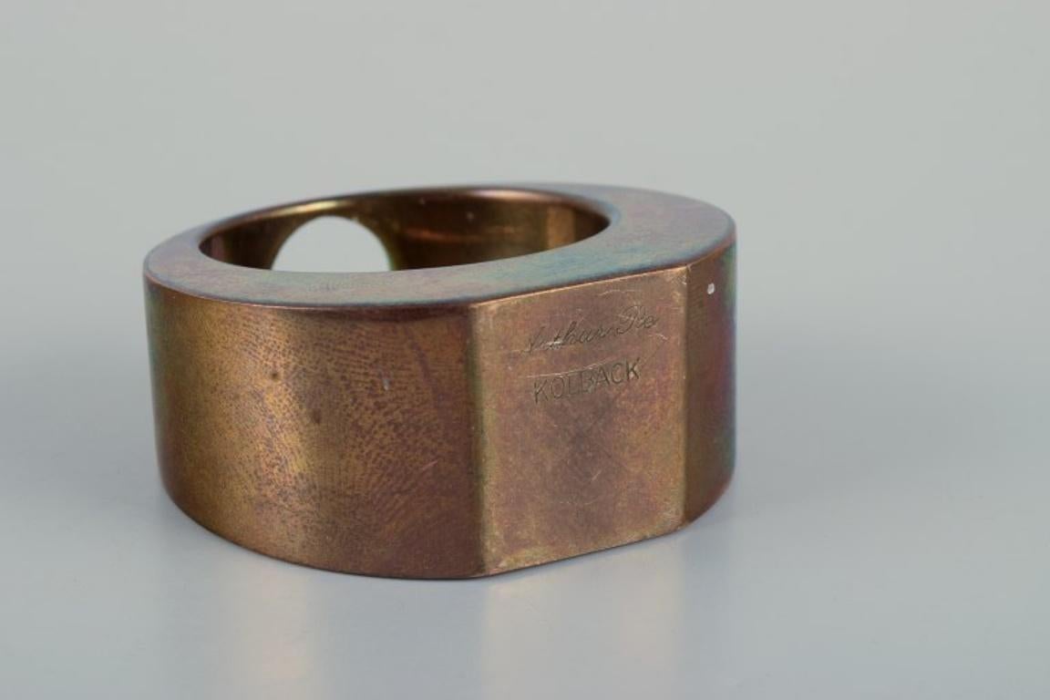 Arthur Pe para Kolbäck, Suecia. Tres candelabros pequeños de latón. Desde alrededor de 1970. en venta 1