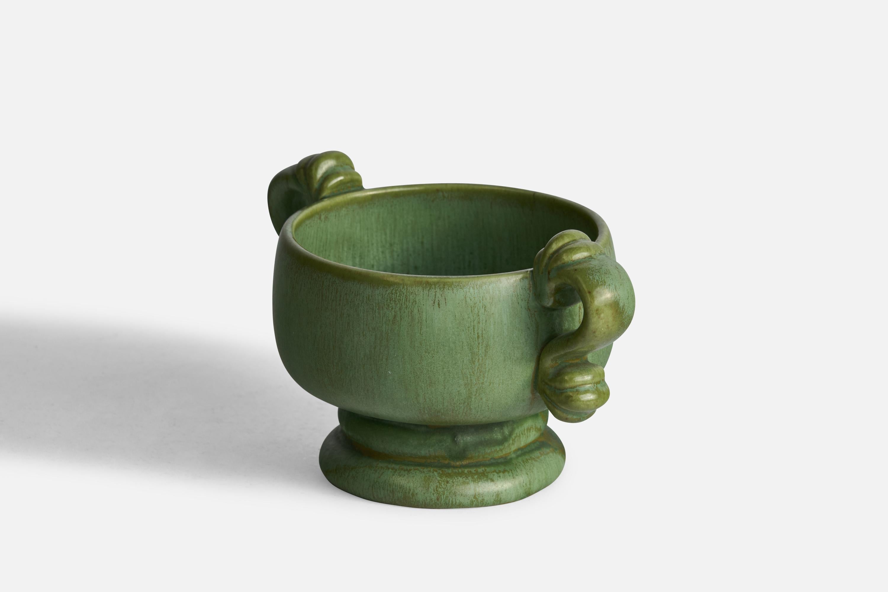 Scandinavian Modern Arthur Percy, Bowl, Ceramic, Sweden, 1930s For Sale