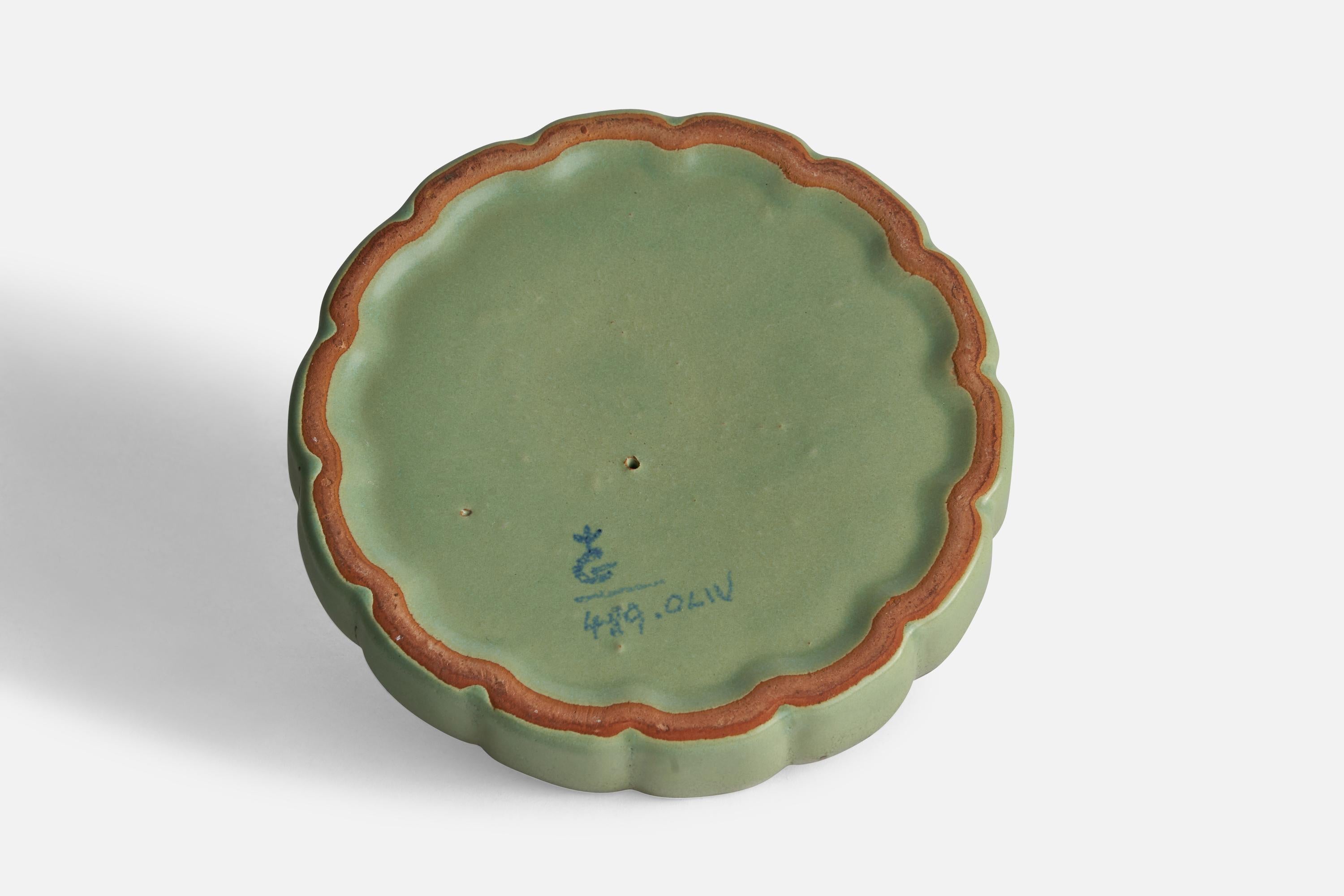 Mid-20th Century Arthur Percy, Dish, Ceramic, Sweden, 1930s For Sale