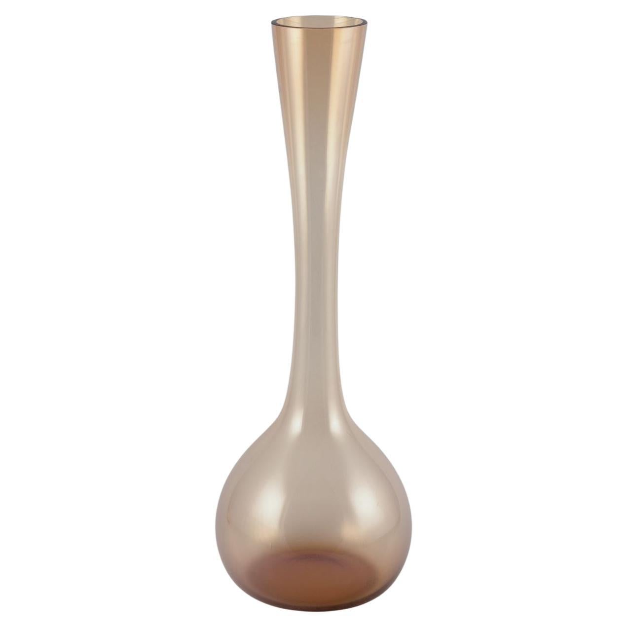 Arthur Percy for Gullaskruf Glasbruk, Sweden. Floor vase in art glass. 1960s/70s For Sale