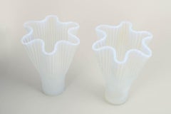 Arthur Percy for Gullaskruf, Sweden. Pair of “Reffla” art glass vases, 1970s.