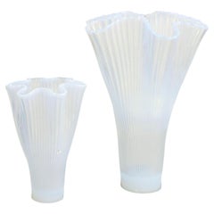 Arthur Percy for Gullaskruf, Sweden. Two “Reffla” art glass vases, 1970s.