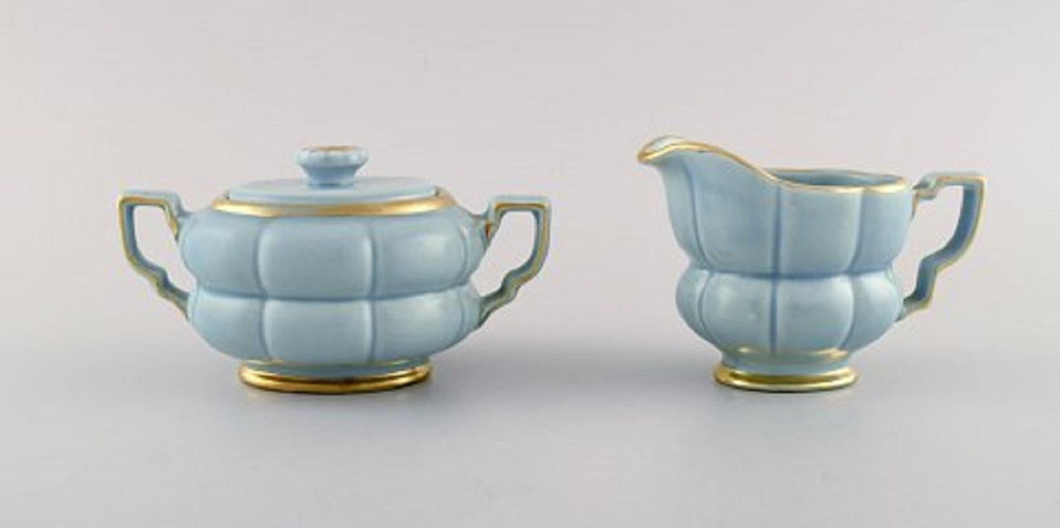 Mid-20th Century Arthur Percy for Upsala-Ekeby / Gefle, Complete Art Deco Grand Tea Service For Sale