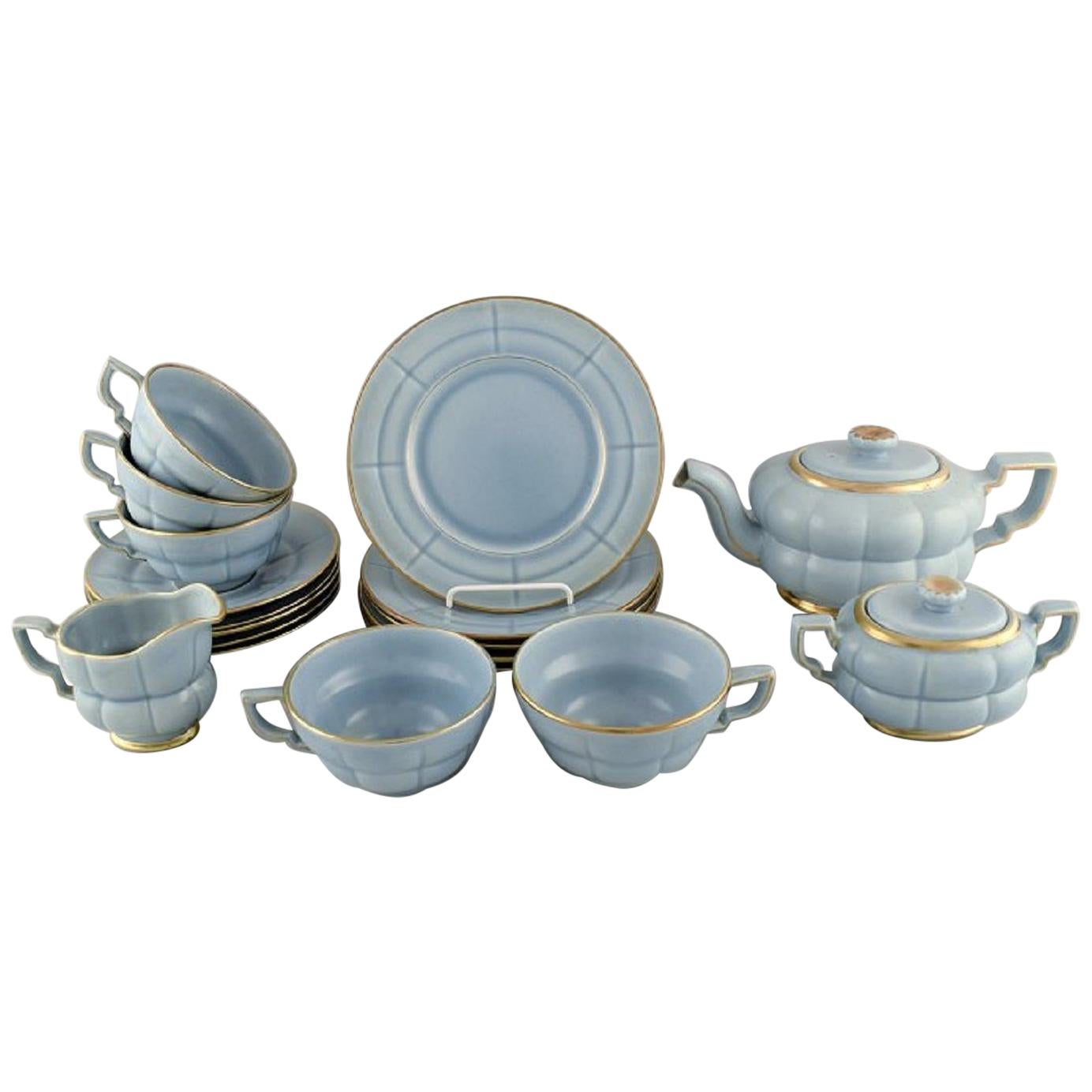 Arthur Percy for Upsala-Ekeby / Gefle, Complete Art Deco Grand Tea Service