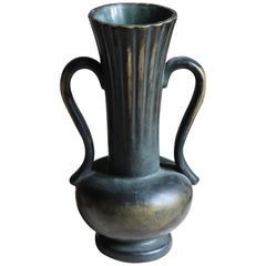 Arthur Percy, Vase, Cast Bronze, for Upsala Ekeby, Sweden, 1930s