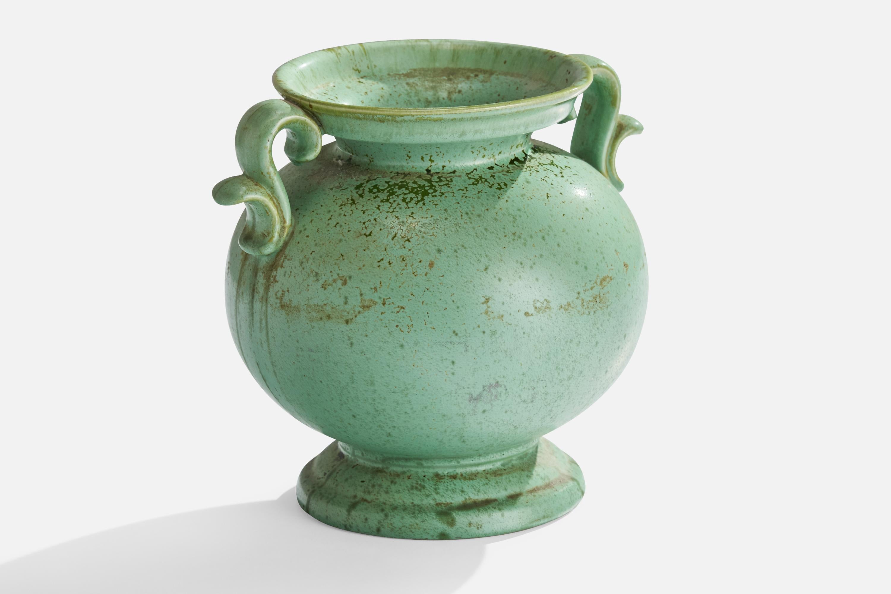 Scandinave moderne Arthur Percy, vase, céramique, Suède, années 1930 en vente