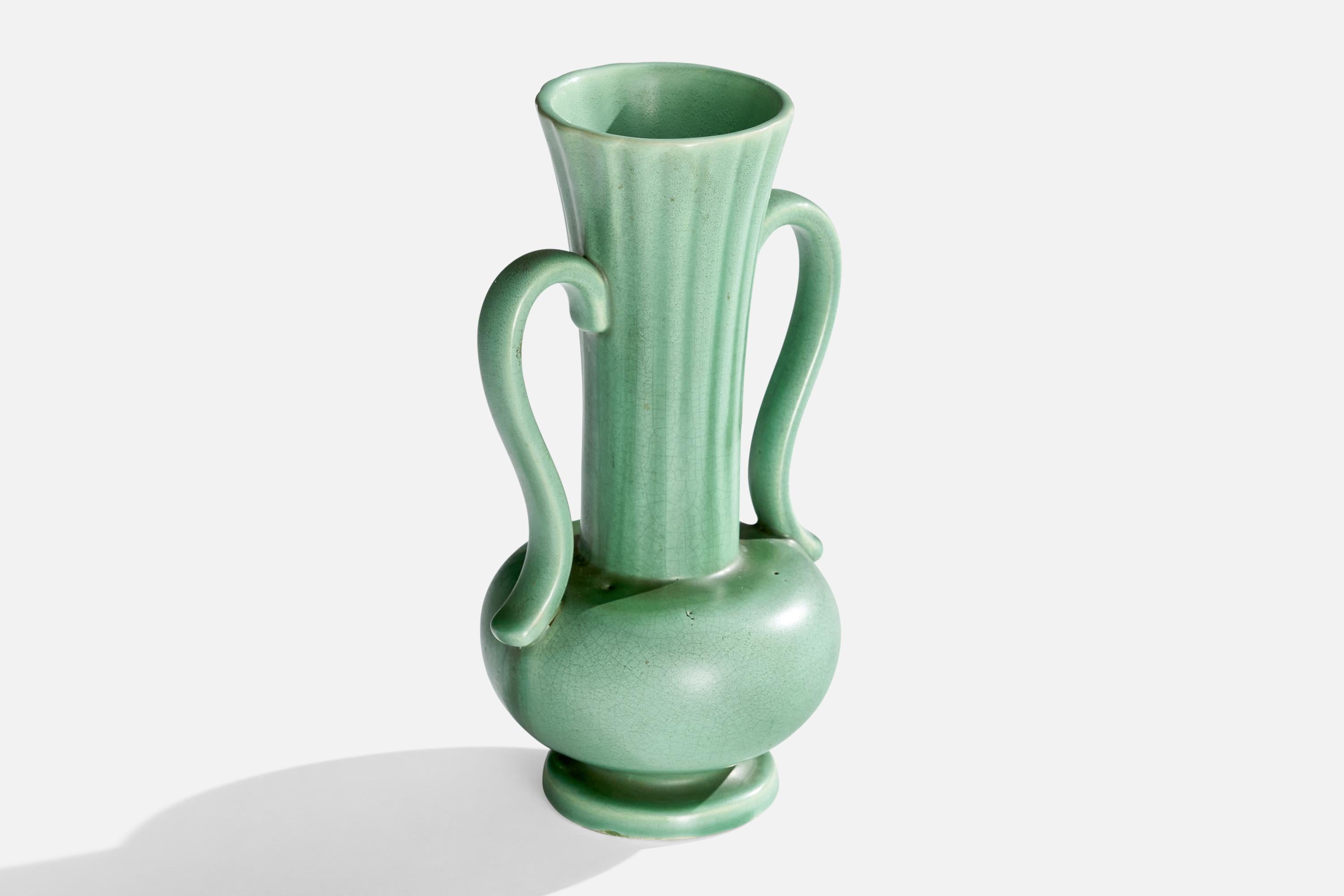 Scandinave moderne Arthur Percy, vase, céramique, Suède, années 1930 en vente