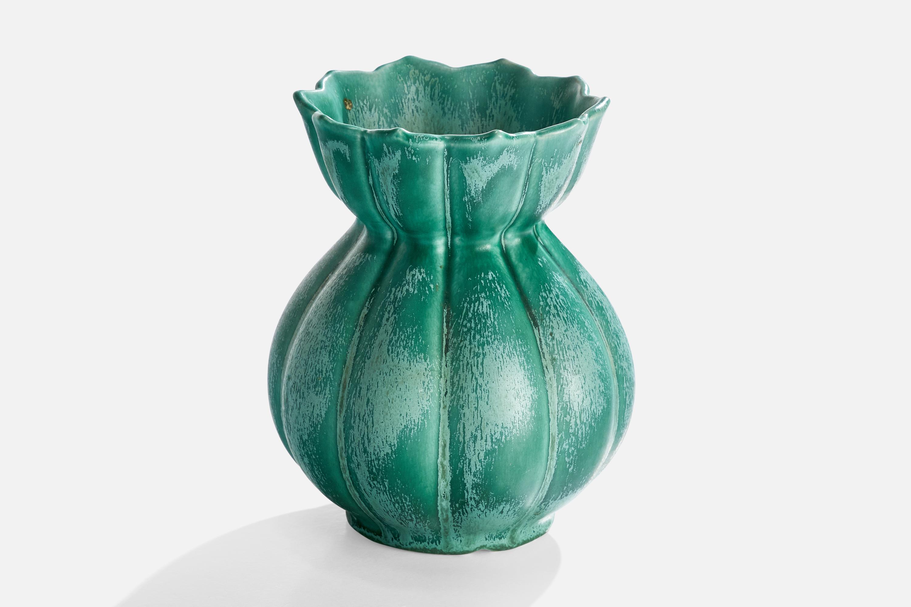 Scandinavo moderno Ewald Dahlskog, Vaso, Ceramica, Svezia, anni '30 in vendita