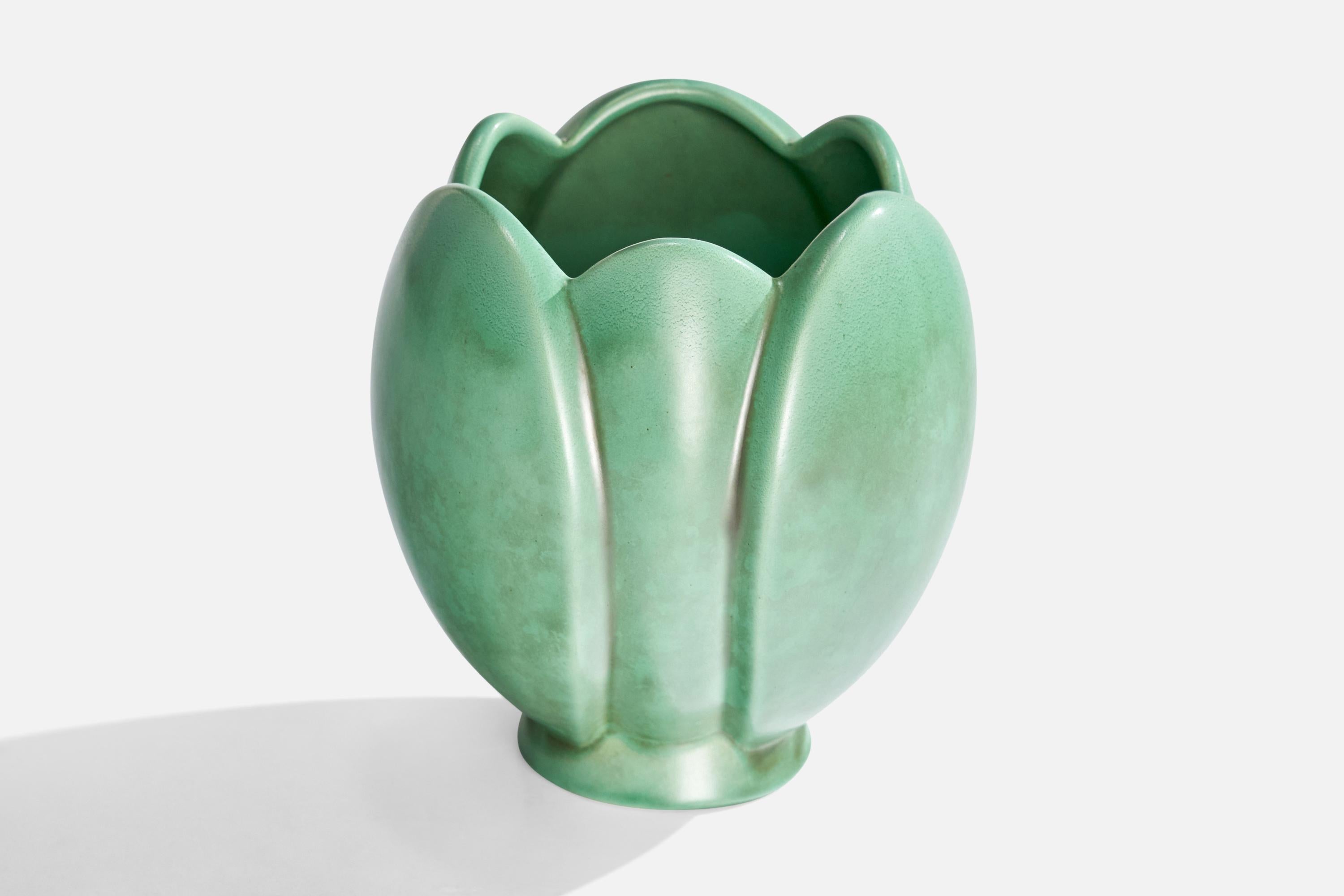 Scandinave moderne Arthur Percy, vase, céramique, Suède, années 1930 en vente
