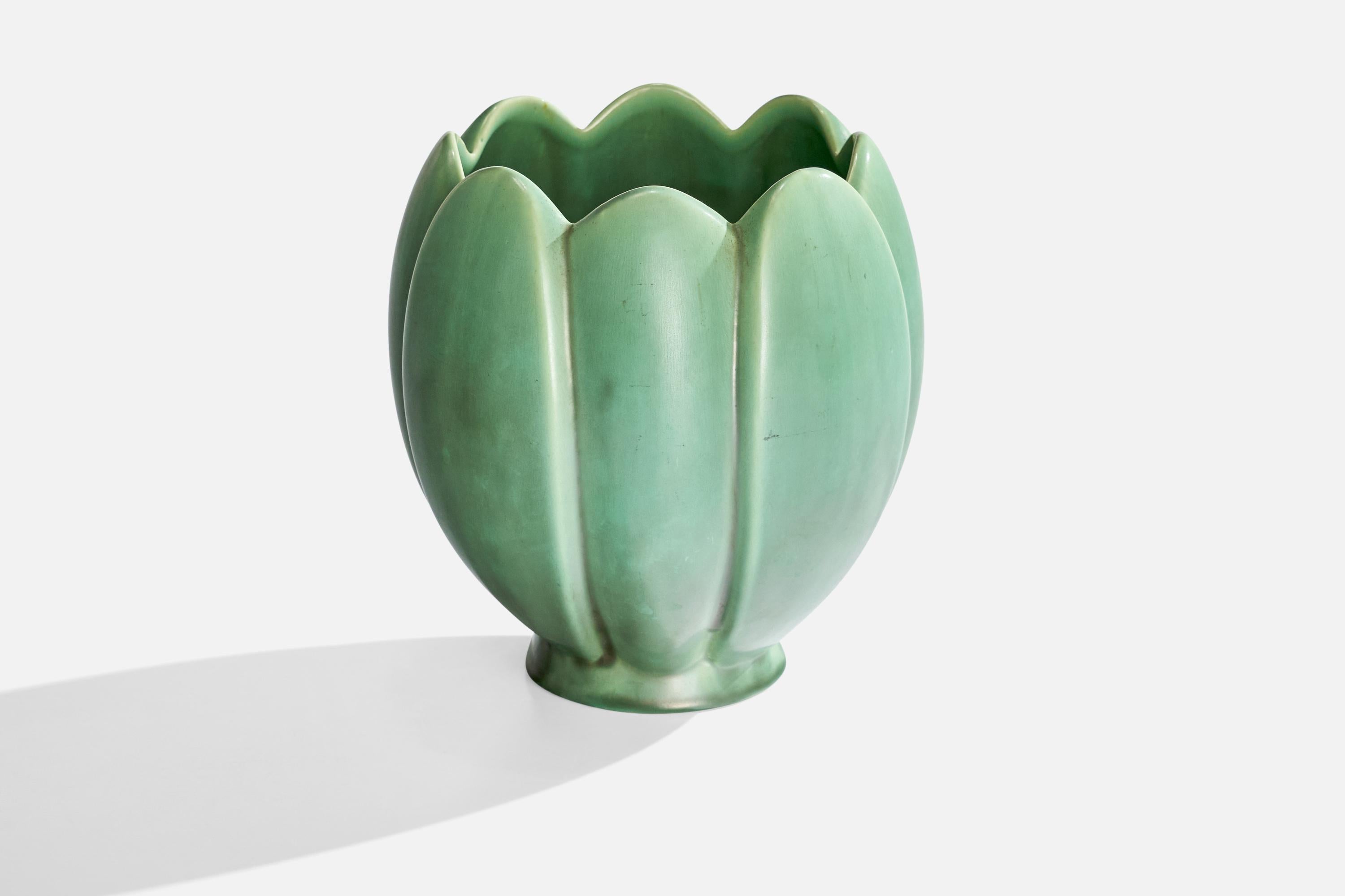 Scandinave moderne Arthur Percy, vase, céramique, Suède, années 1930 en vente