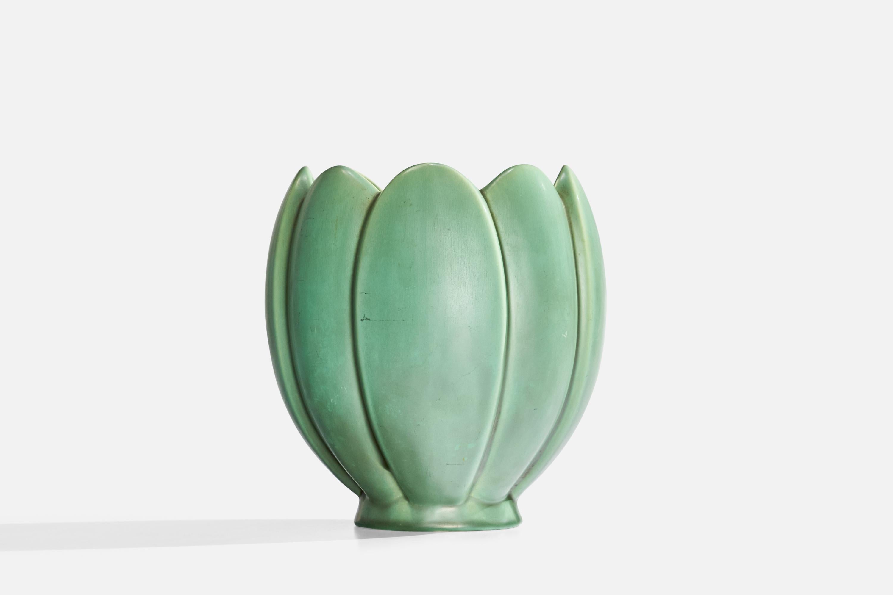 Suédois Arthur Percy, vase, céramique, Suède, années 1930 en vente
