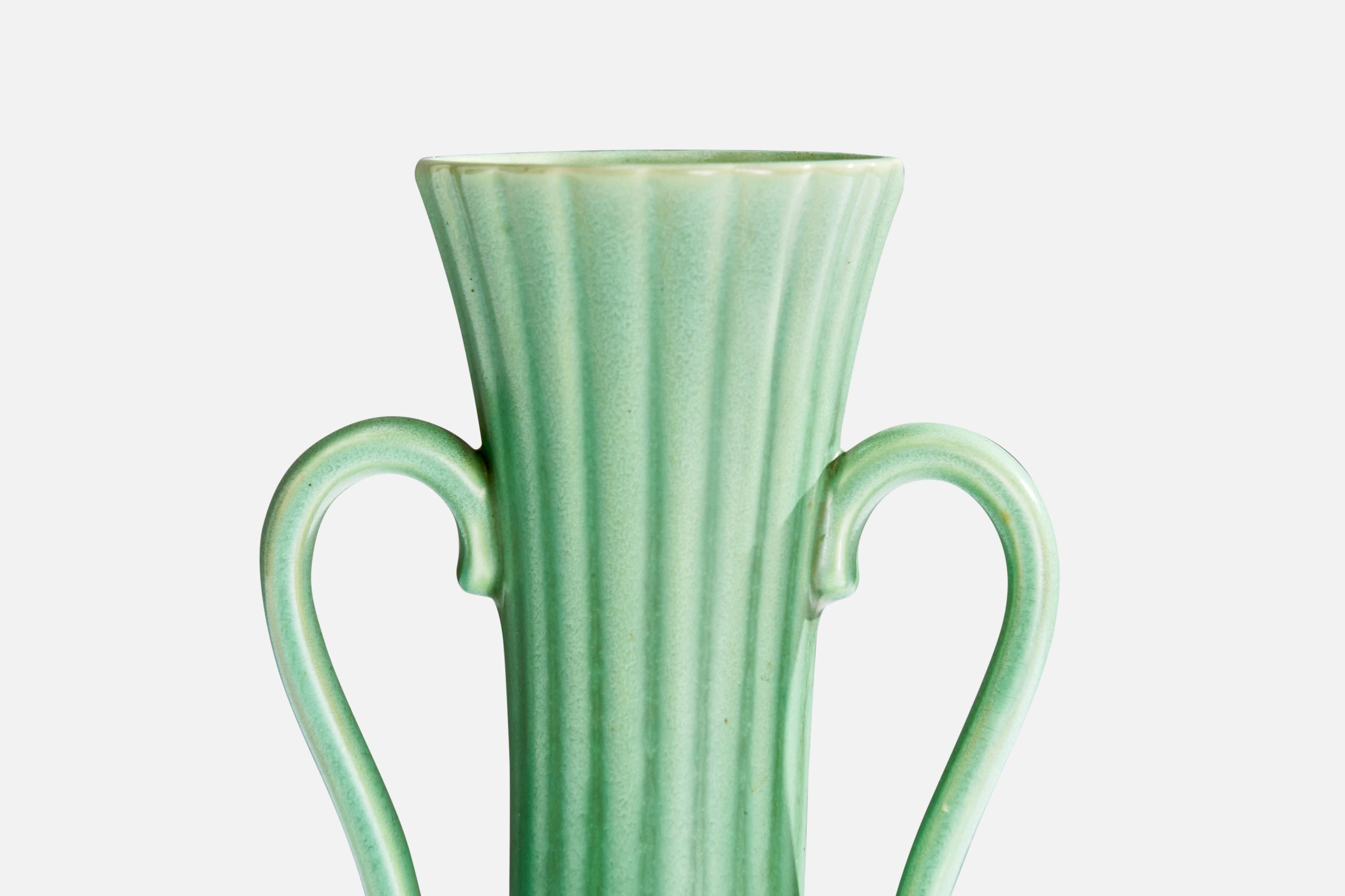 Arthur Percy, Vase, Ceramic, Sweden, 1930s In Good Condition For Sale In High Point, NC