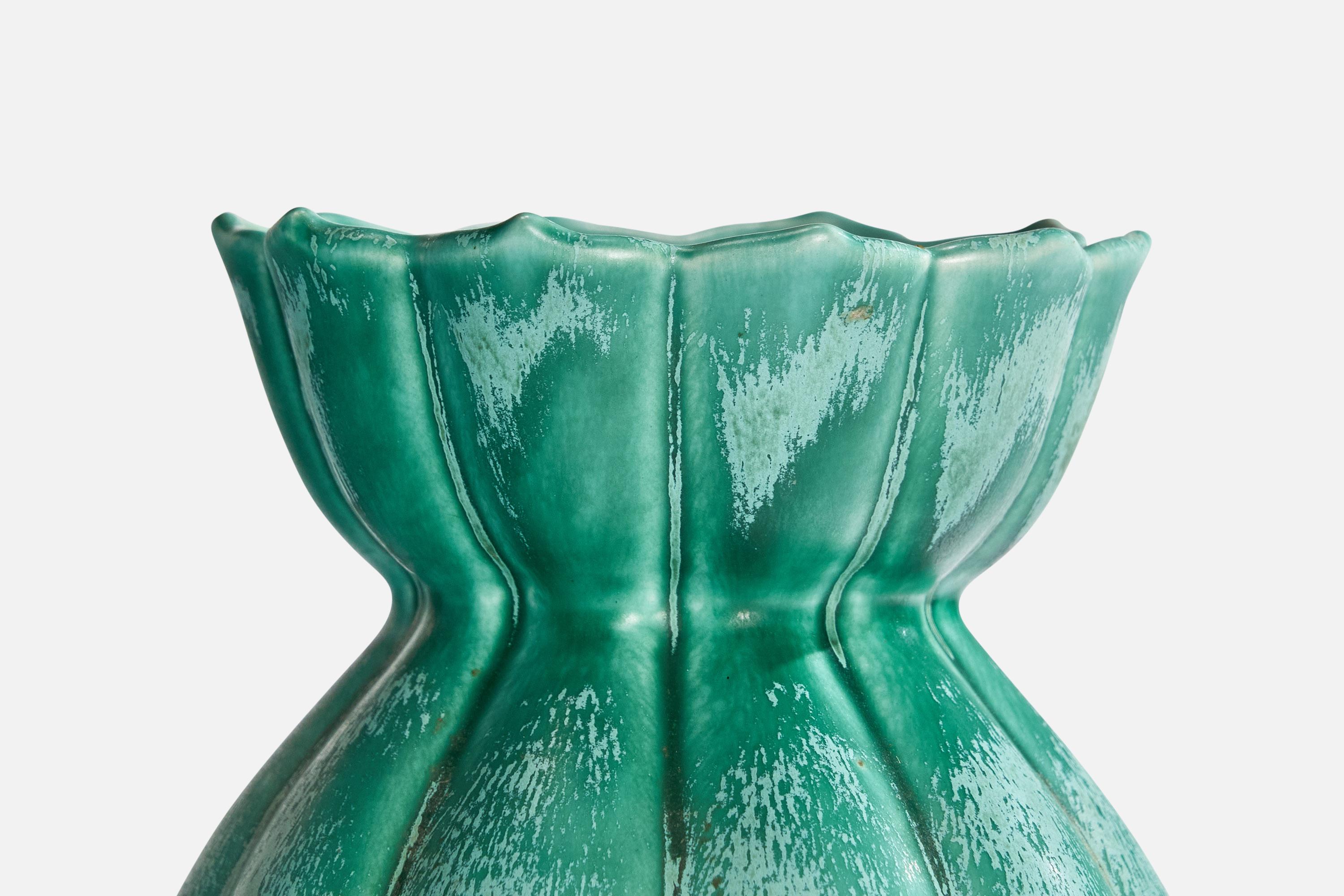 Metà XX secolo Ewald Dahlskog, Vaso, Ceramica, Svezia, anni '30 in vendita