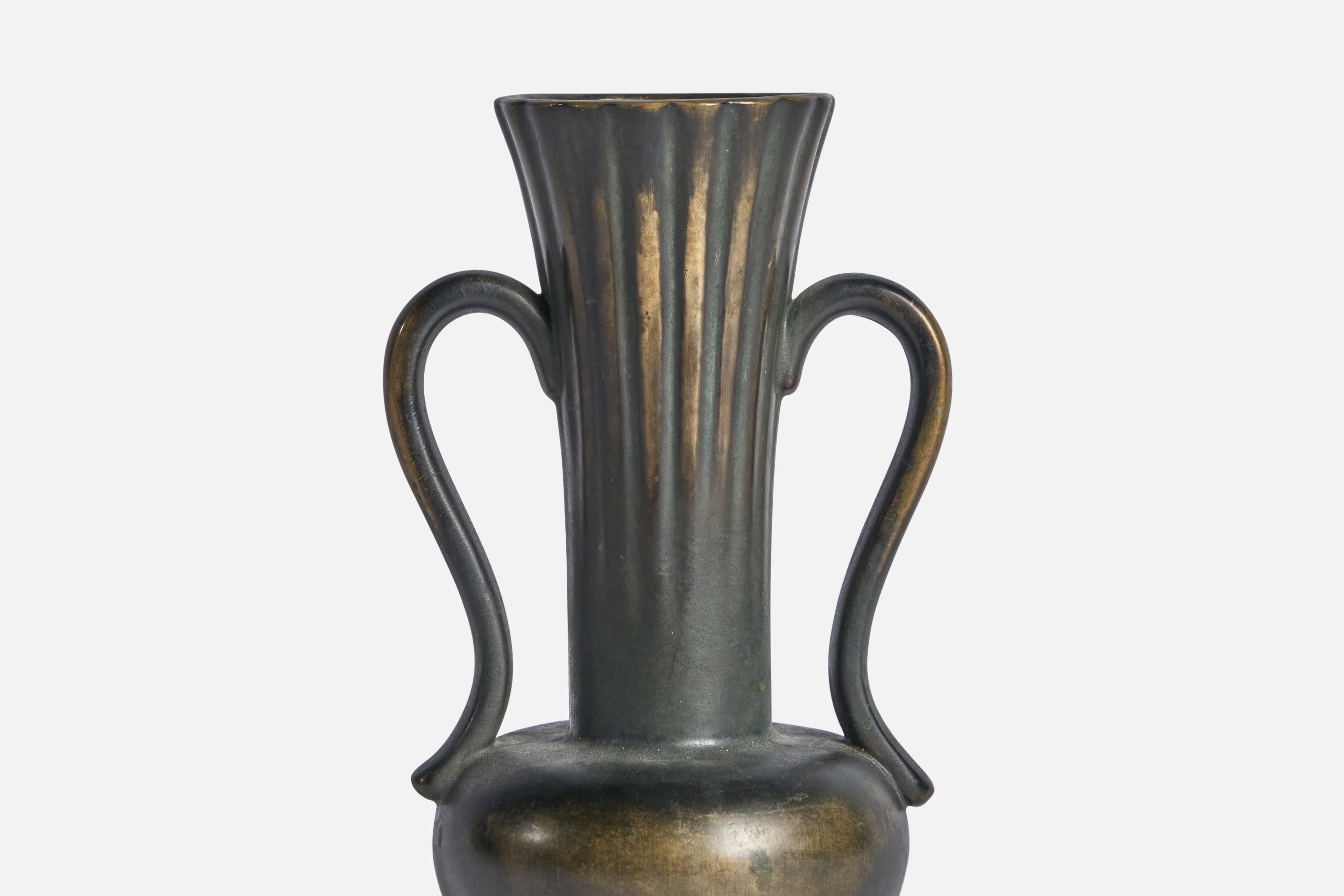 Swedish Arthur Percy, Vase, Earthenware, Sweden, 1930s For Sale