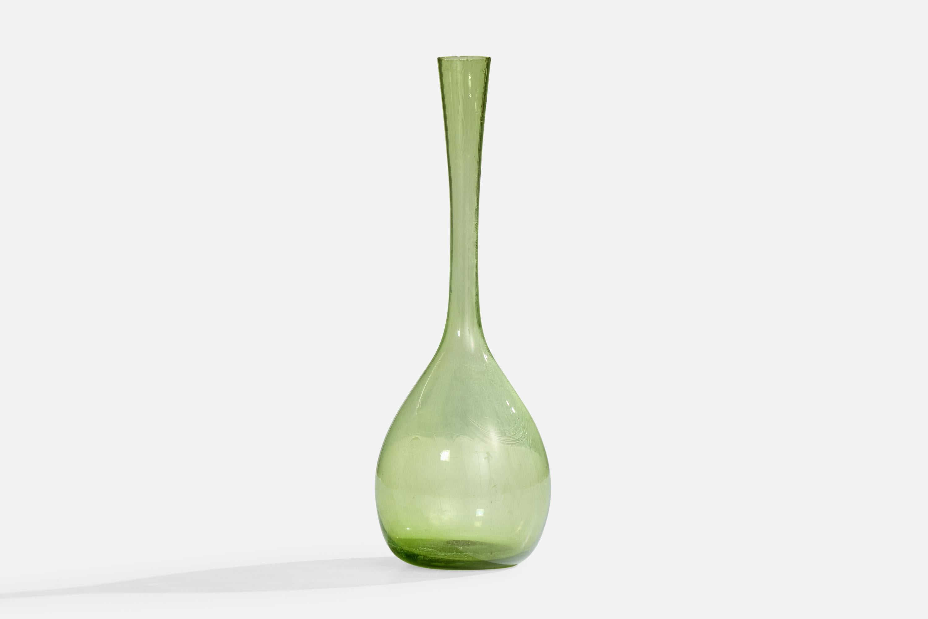 Mid-Century Modern Arthur Percy, vase, verre, Suède, années 1950 en vente