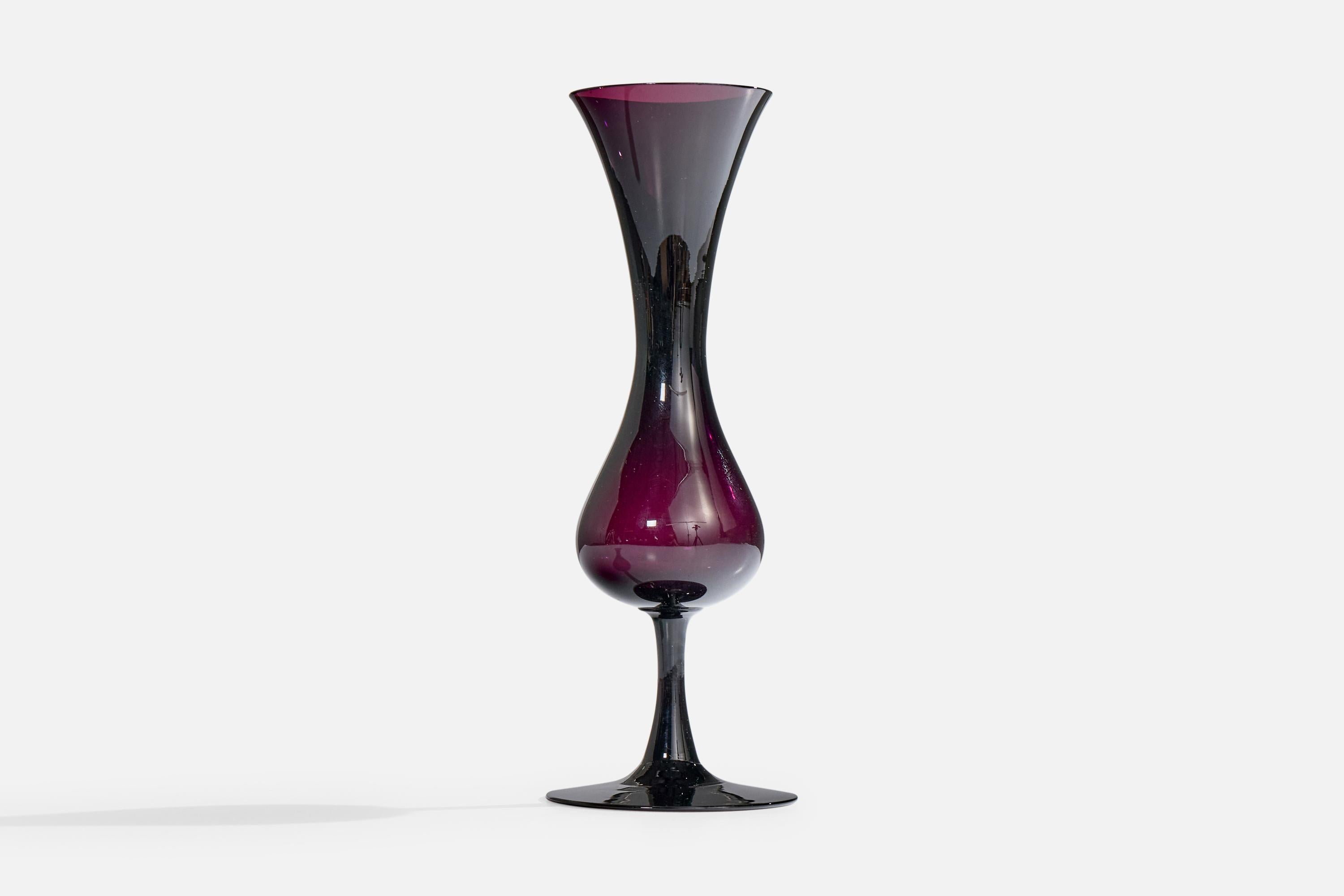 Arthur Percy, Vase, Glas, Schweden, 1950er Jahre (Moderne der Mitte des Jahrhunderts) im Angebot