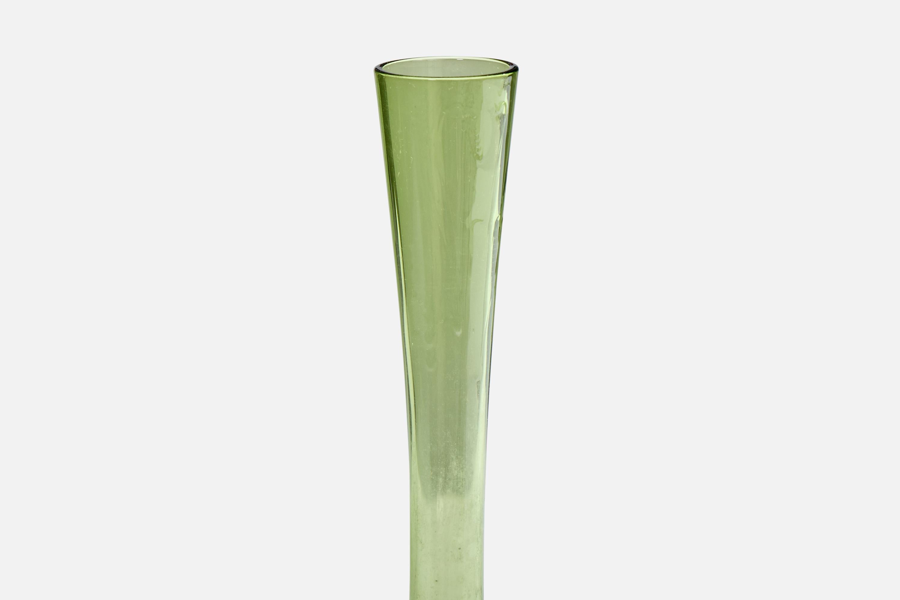Suédois Arthur Percy, vase, verre, Suède, années 1950 en vente