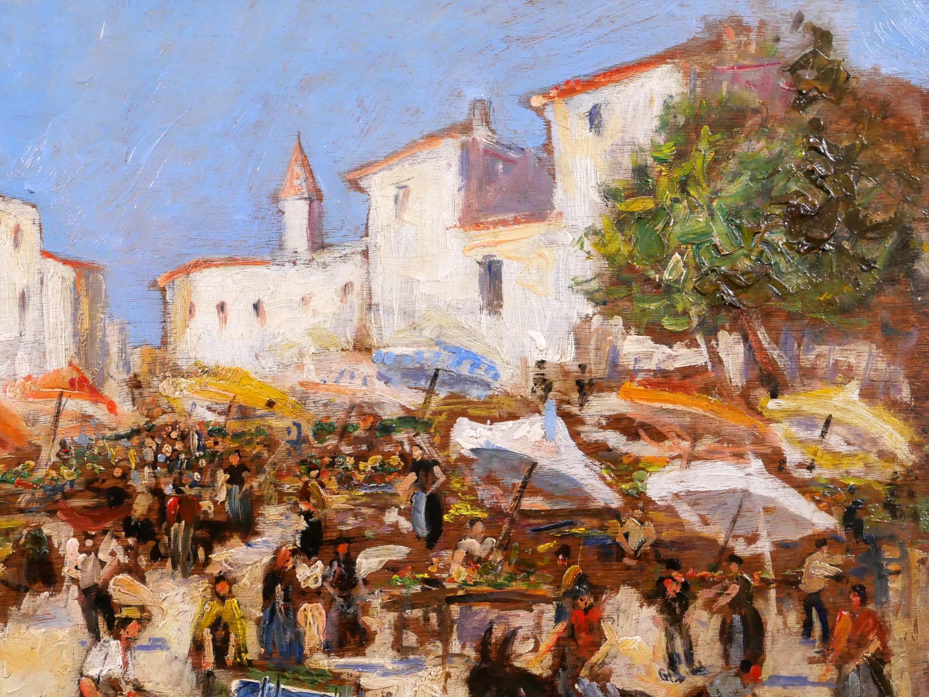 Landscape of market scene For Sale 1