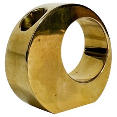 Arthur Pettersson Candle Holder Brass Arthur Pe Kolbäck Sweden 1960s