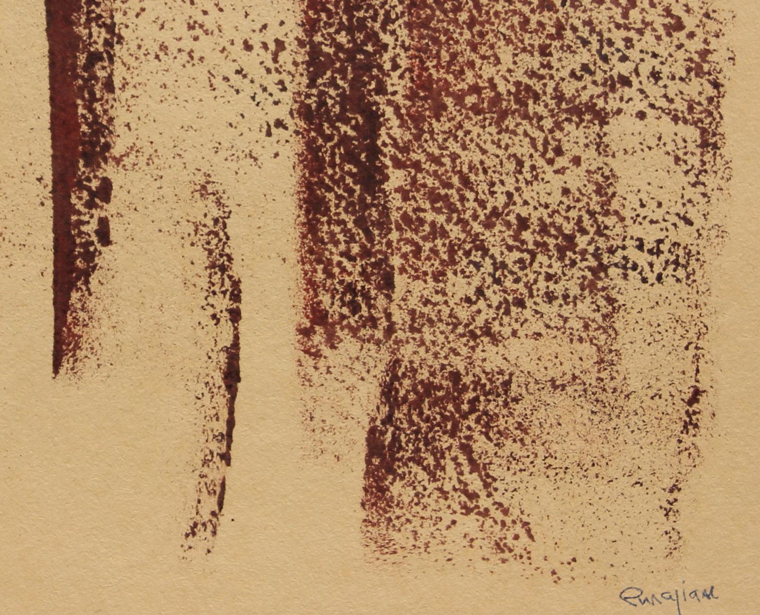 Paesaggio astratto, Senza titolo, archivio n. 4056 - Painting di Arthur Pinajian