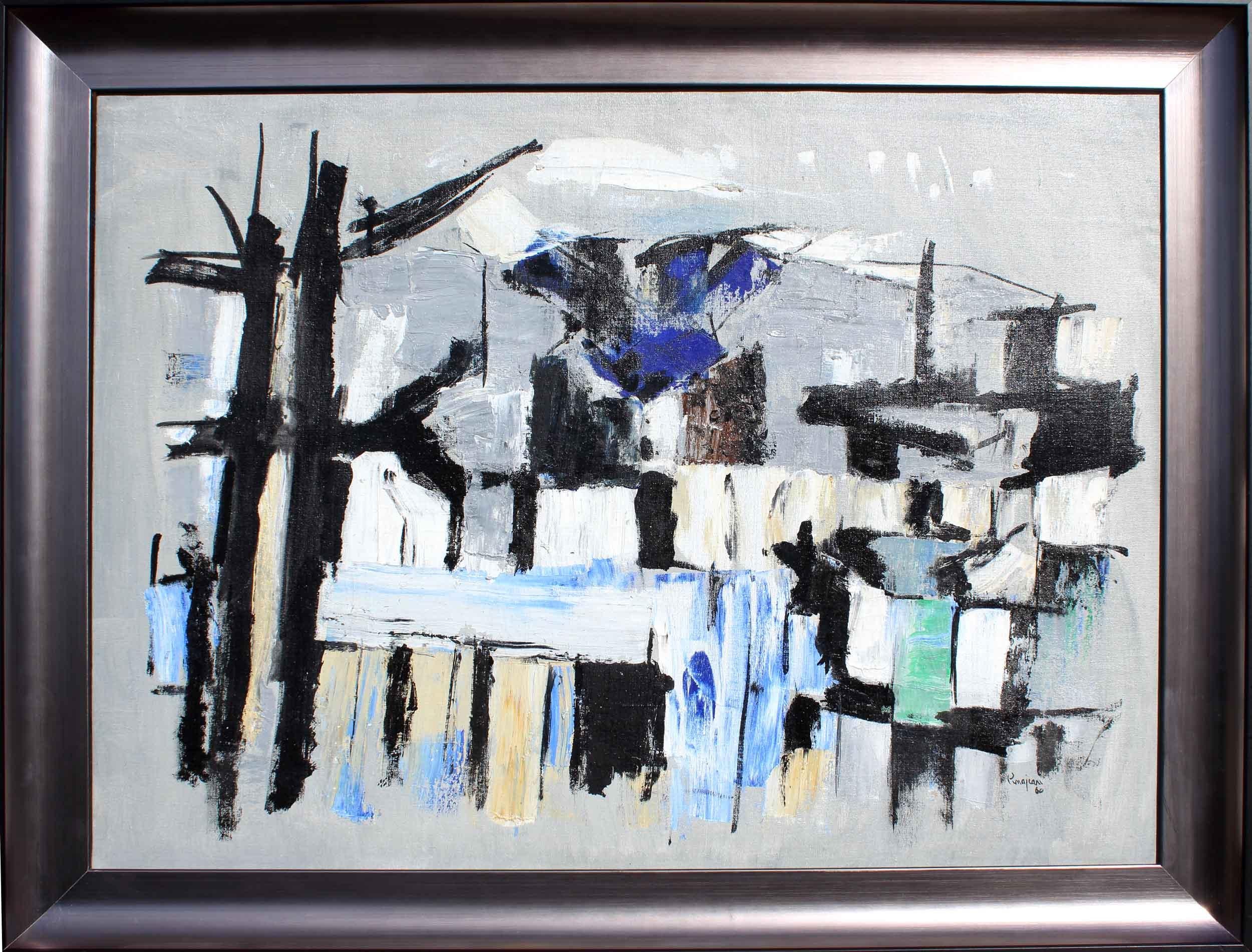 Abstract Overlook Mountain, Woodstock NY. Contemporary Abstract Painting. For Sale 1