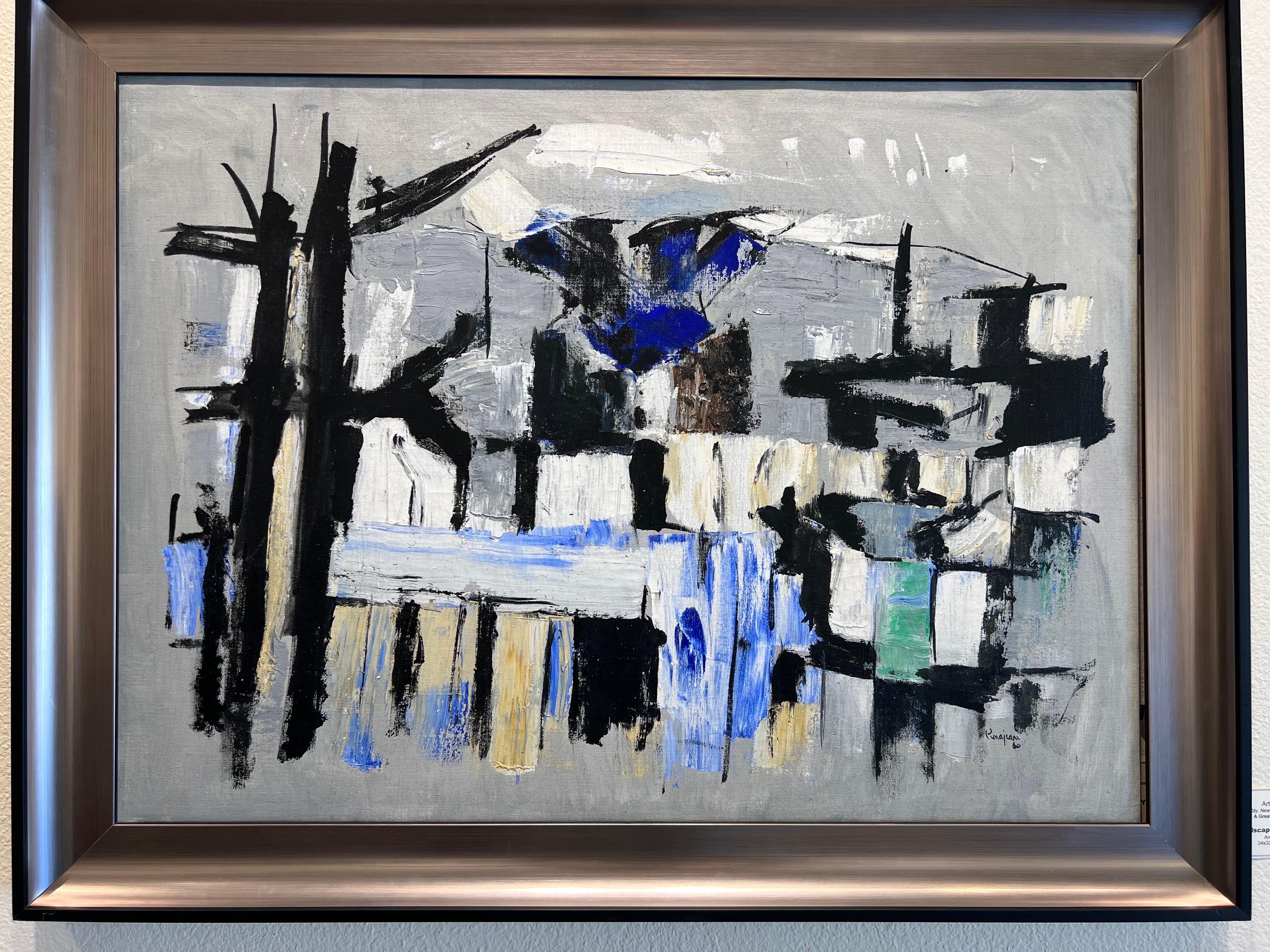 Abstract Overlook Mountain, Woodstock NY. Contemporary Abstract Painting. For Sale 1