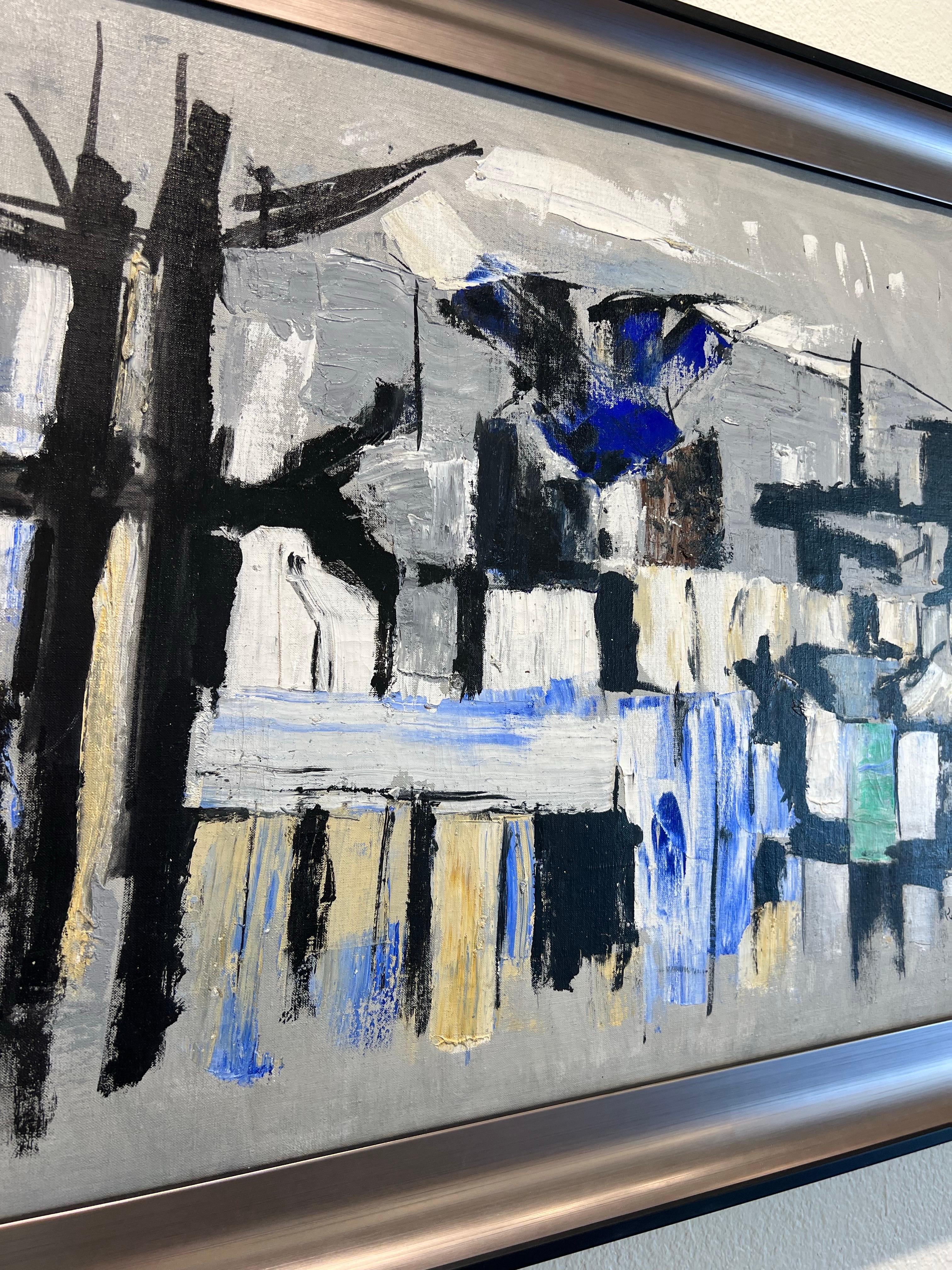 Abstract Overlook Mountain, Woodstock NY. Contemporary Abstract Painting. For Sale 2