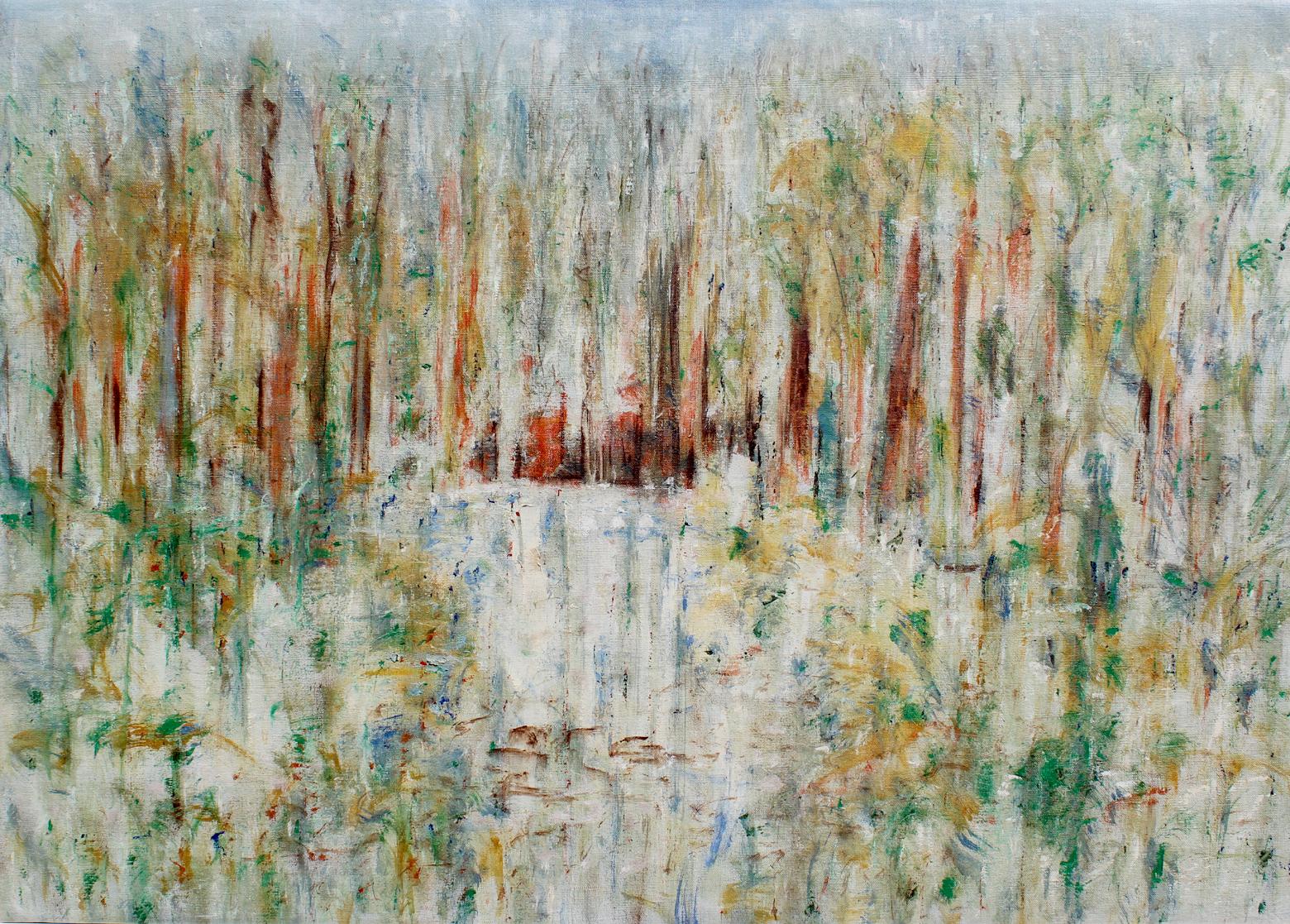 Landscape Painting de Arthur Pinajian - Paisaje, Nueva York