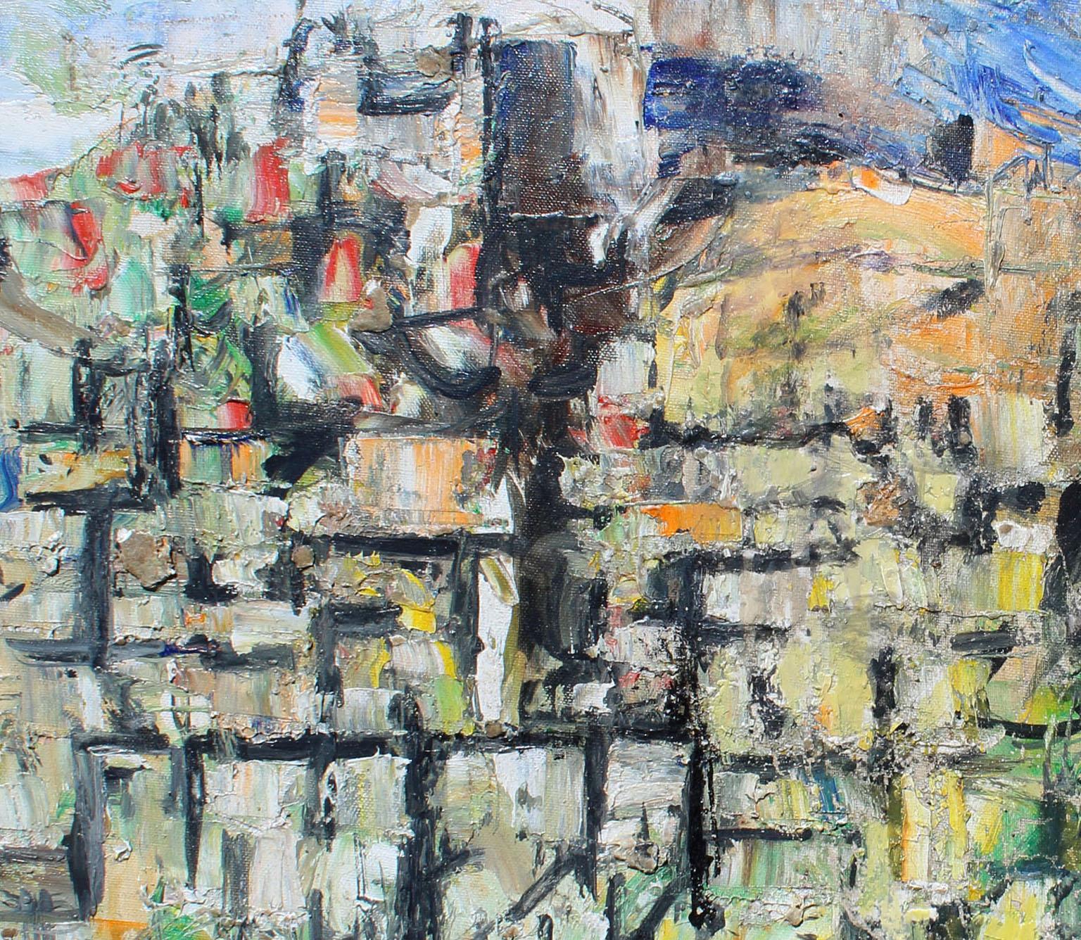 Overlook Mountain, archivio n. 4206, 12x16 pollici, olio su tela. - Painting Astratto di Arthur Pinajian