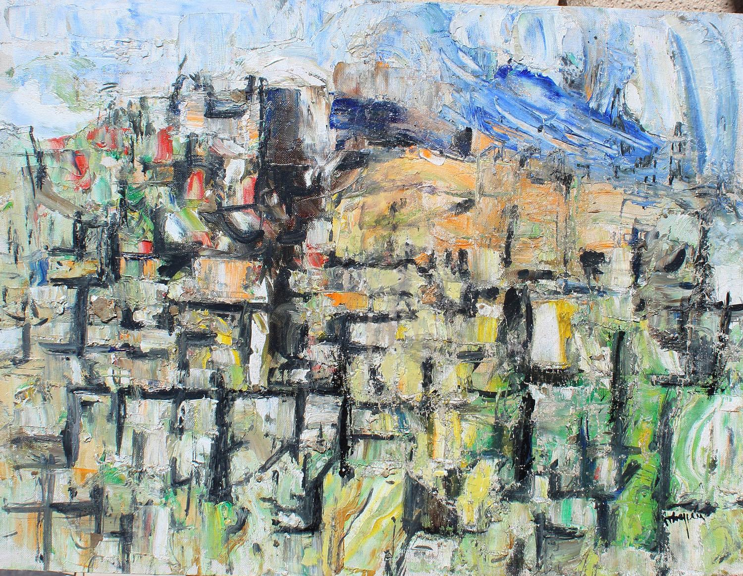 Overlook Mountain, archived no. 4206, 12x16 inches, oil on canvas.  - Abstract Painting by Arthur Pinajian