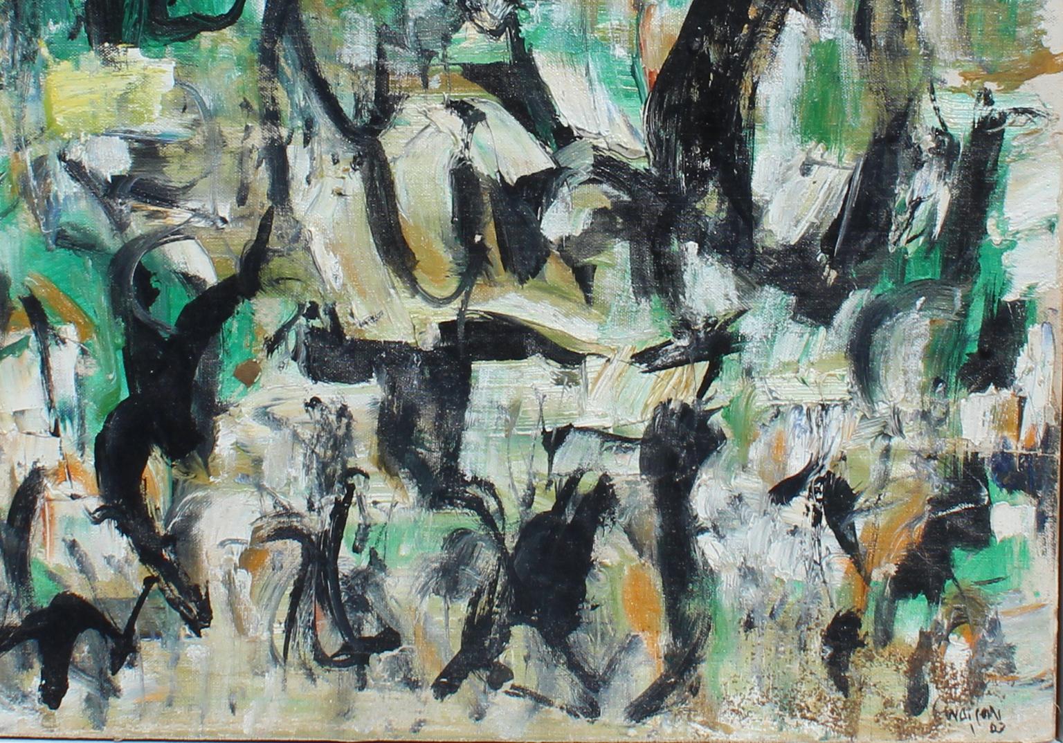 Untitled, D153 - Painting by Arthur Pinajian