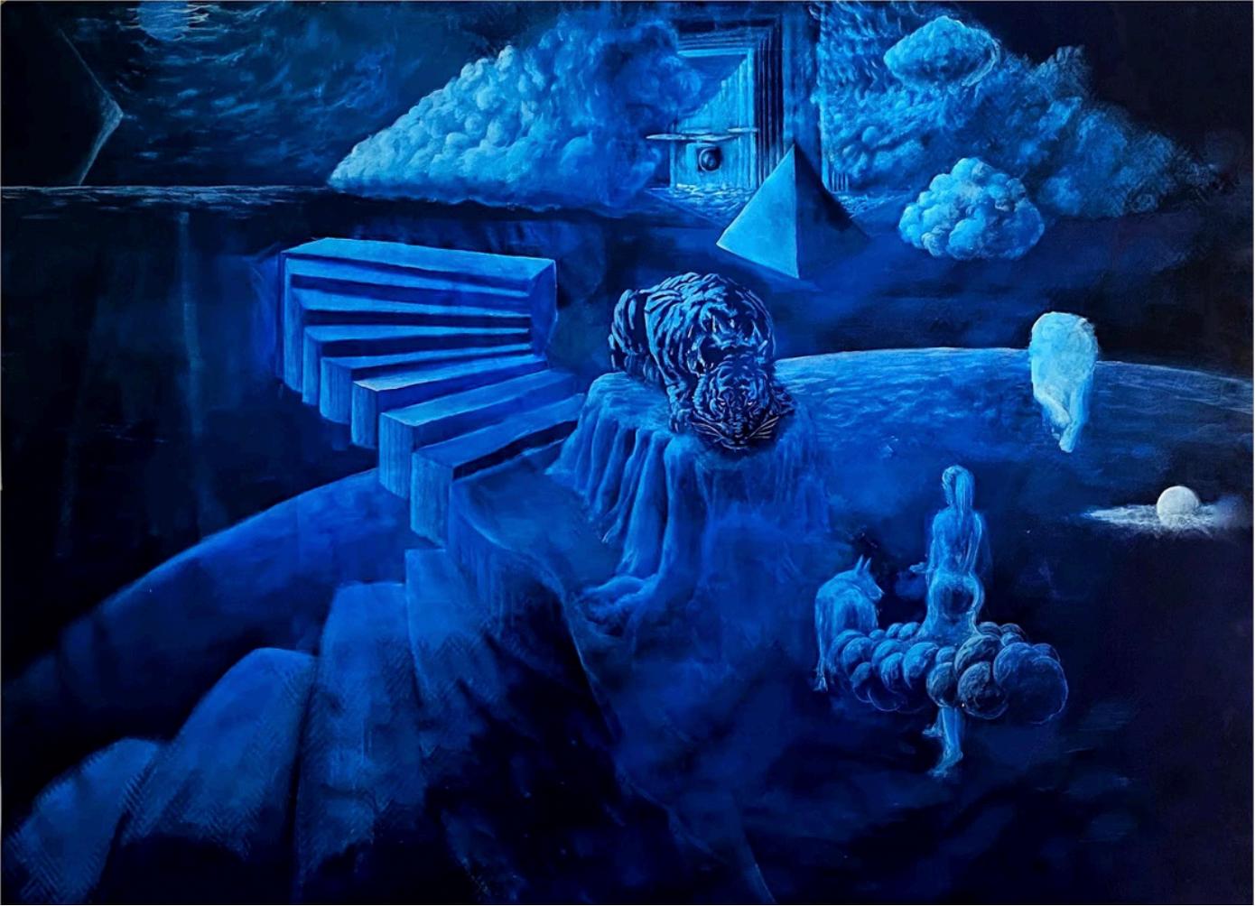 Le Secret du Sphinx - Painting by Arthur Platel