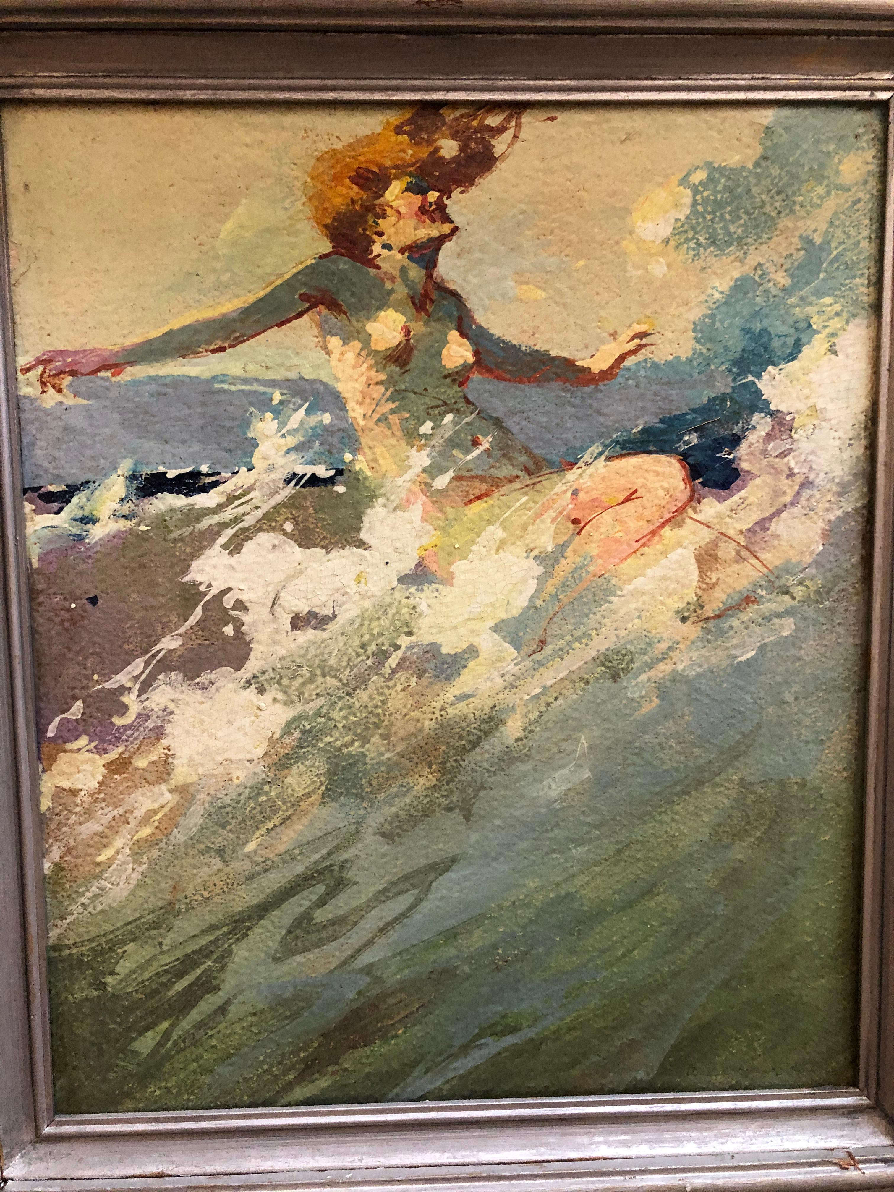 Figurative Painting de Arthur Prince Spear - Lanza Arthur Prince "Ninfa del mar"
